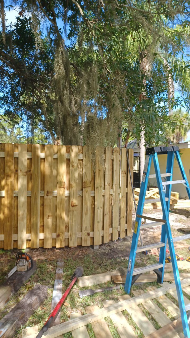 Nokomis, FL 6ft. Tall Treated Wood Shadowbox  by Asap fence and gates, LLC