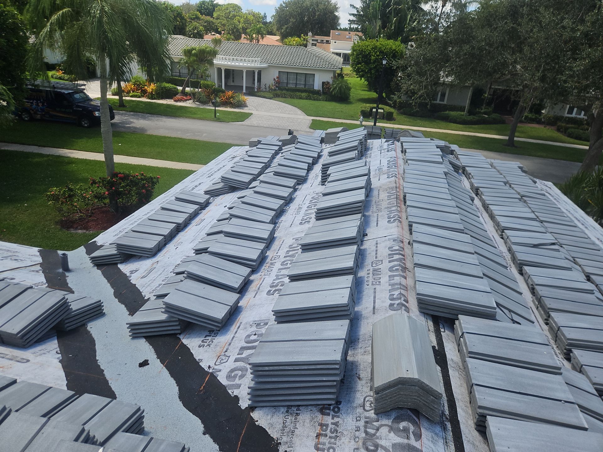 Residential Roofing Installation using Eagle Roofing Tile by BLUES BROTHERS ROOFING