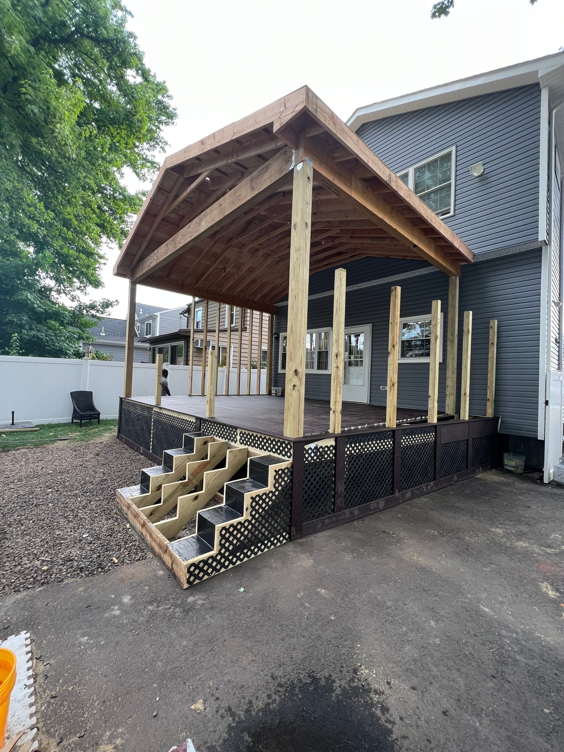 New Deck With Porch by deck guardian