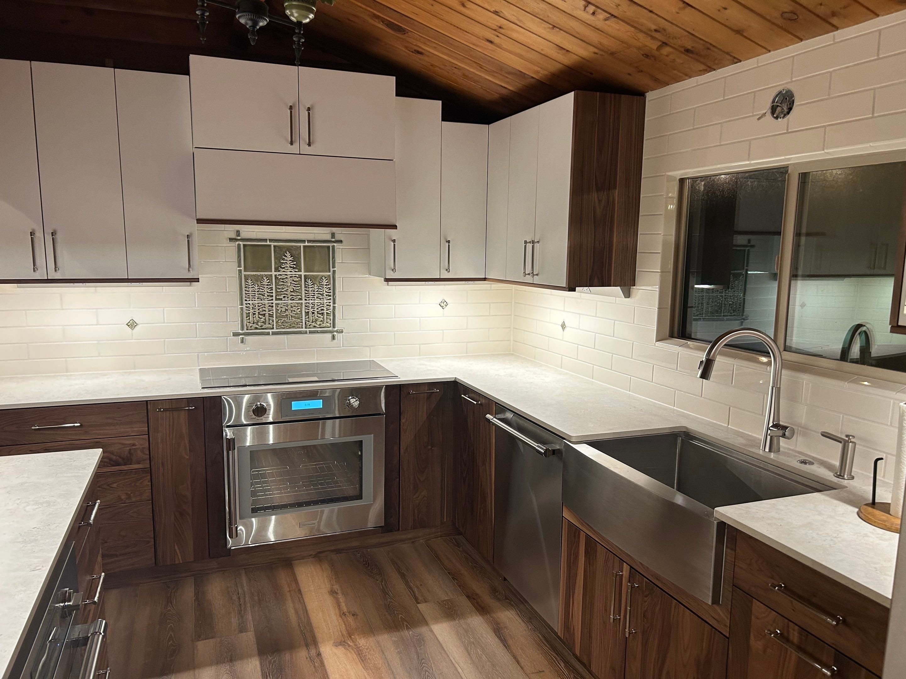 Kitchen Transformation in Newberg Log Cabin by Pinnacle Contractors