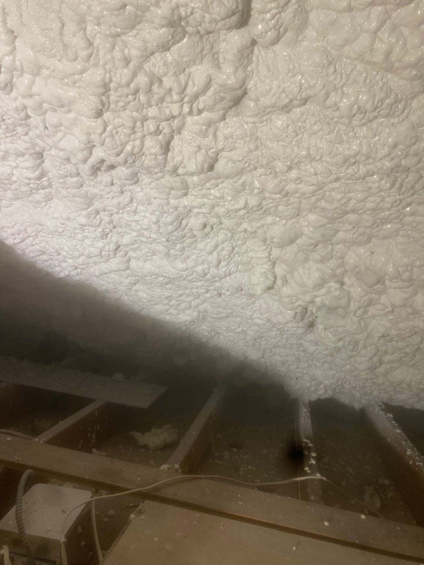 Basement Exterior Walls using Crawl Space Liner by NYS Foam & Energy