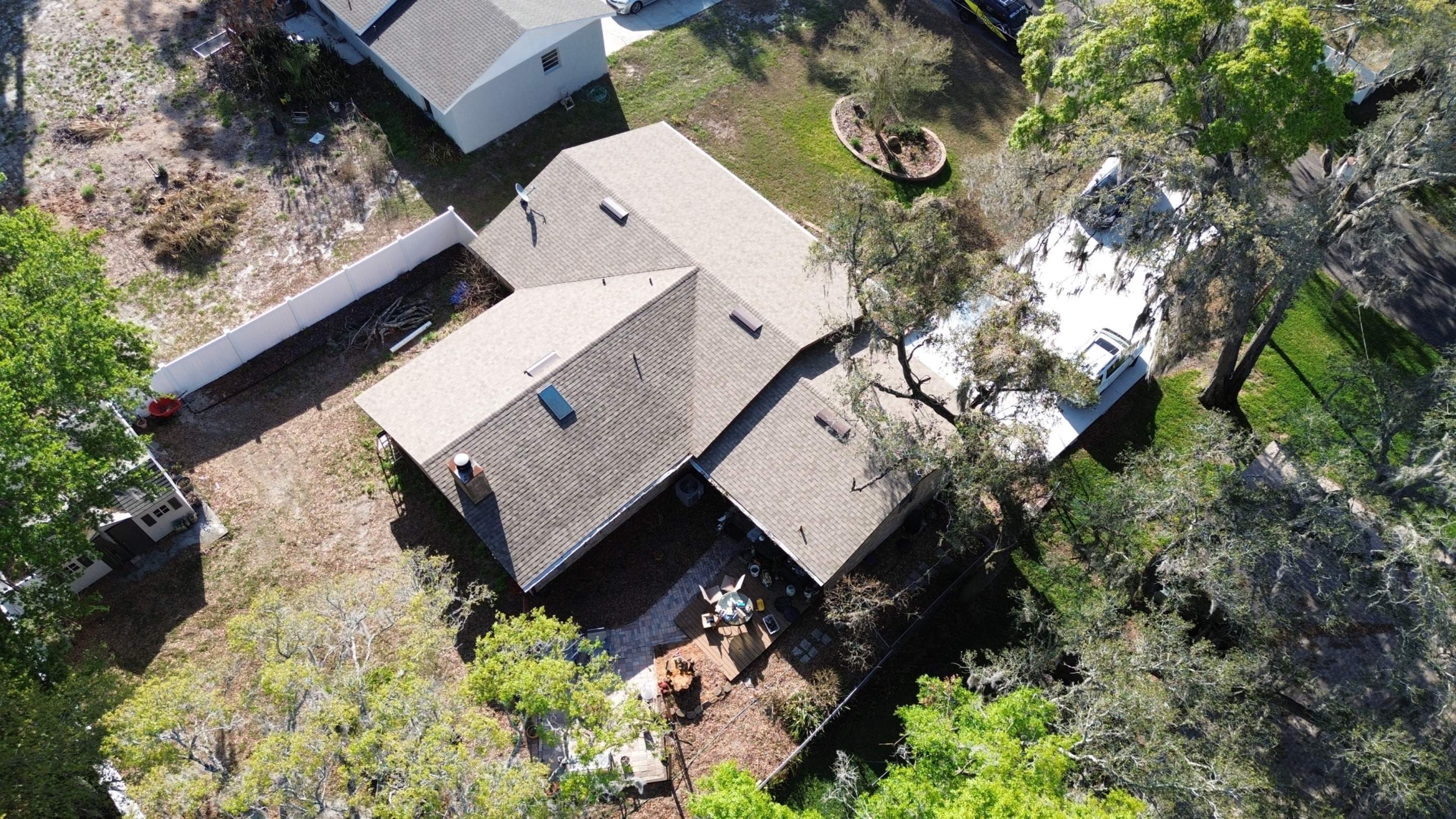 Drone pictures in Fruitland Park FL by Gold Key Roofing