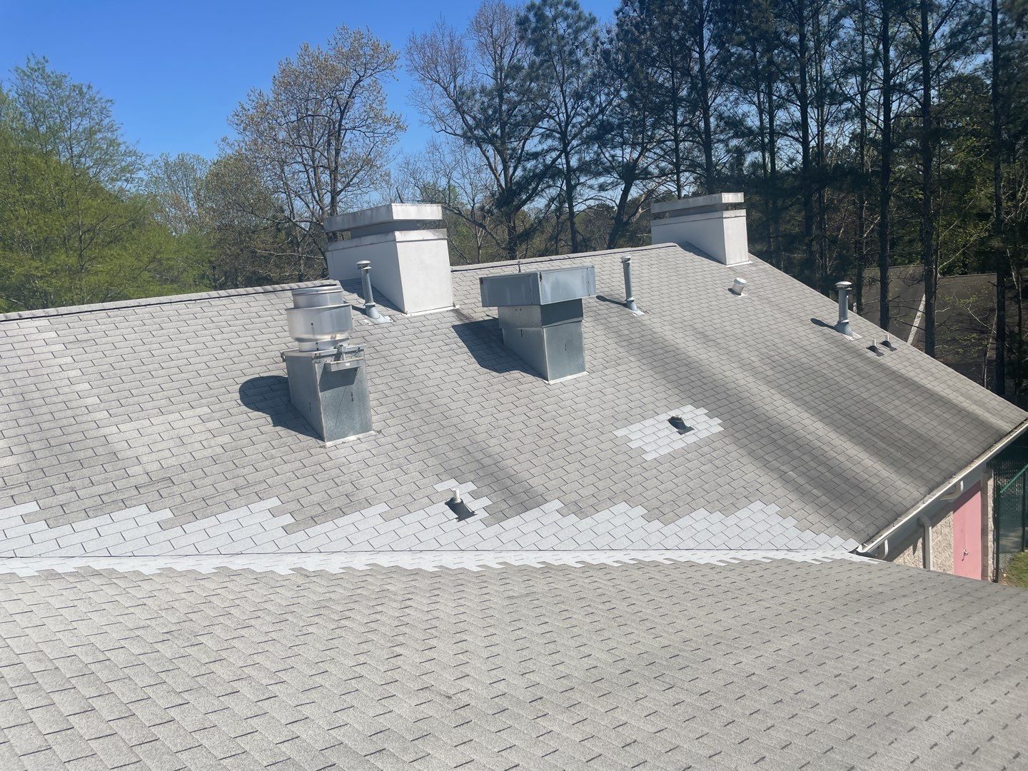 Sheltering Arms Longview Center - weekend install for client by Georgia Roof Advisors