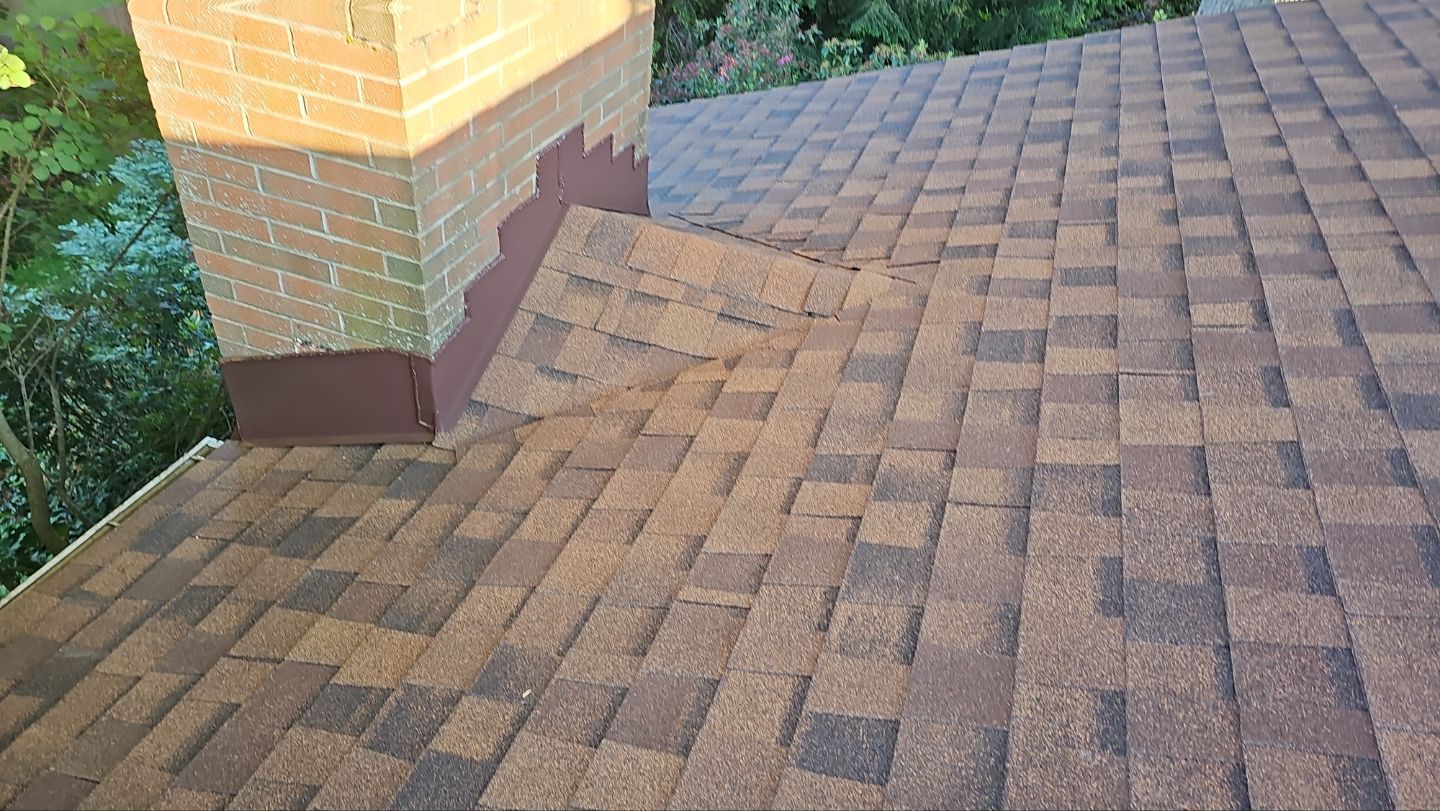 Atlas Pinnacle, Color, Burnt Hickory, Drip Edge, Color, Royal Brown by Eagle Eye Roofing