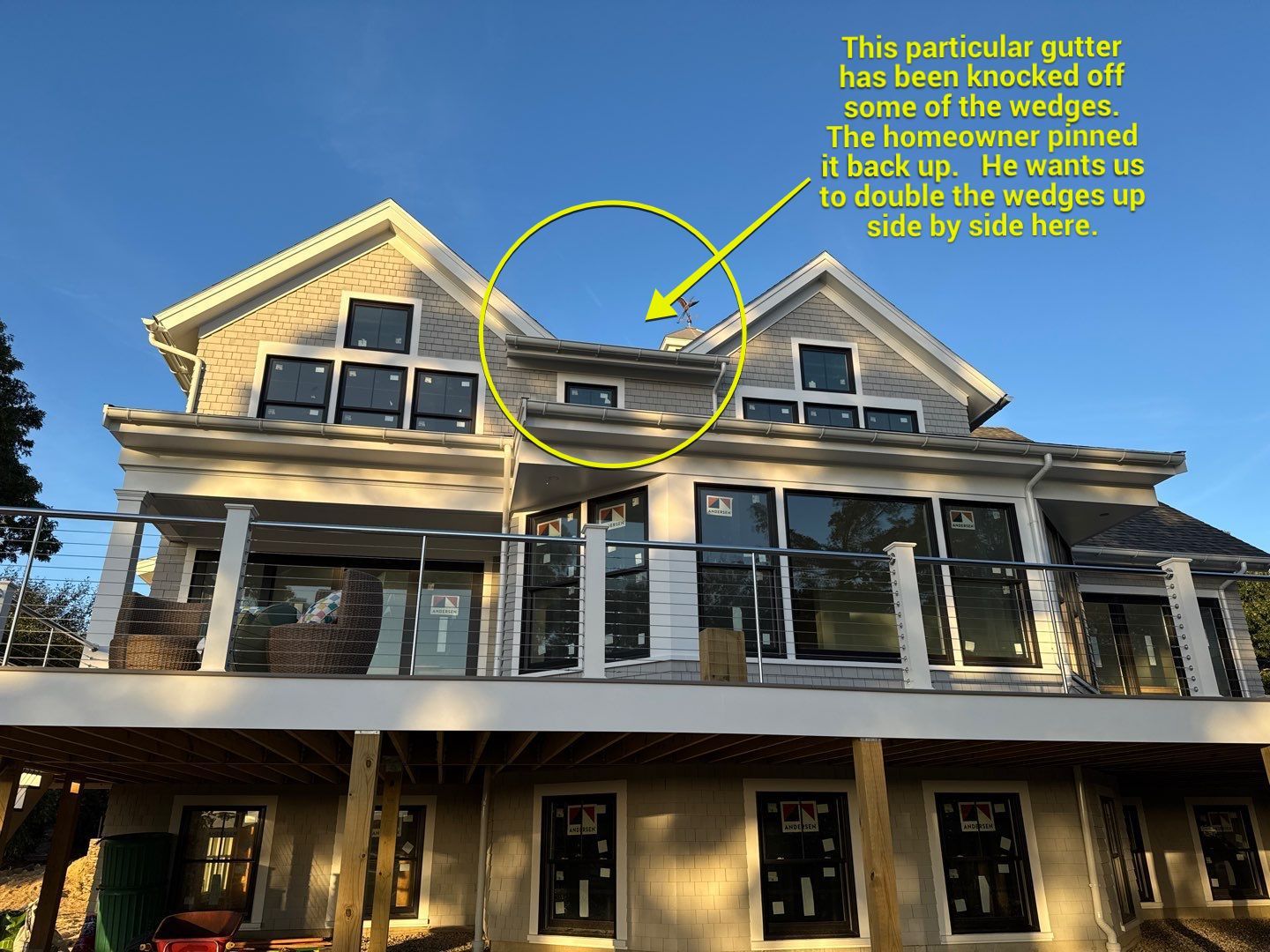 Gutter Installation using 6" Half Round Aluminum Gutter by Gutter Pro Enterprises