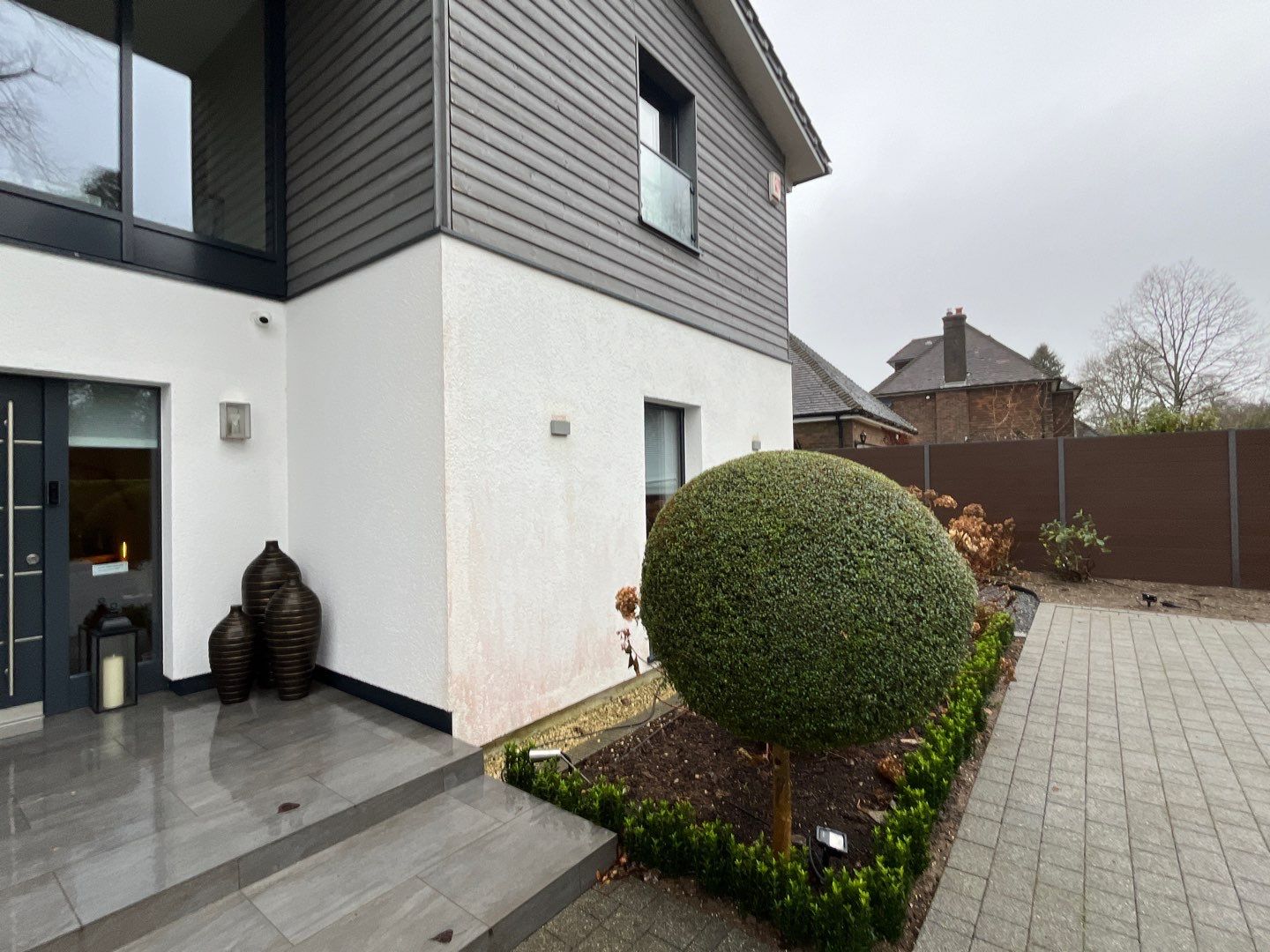 Render Clean using Pureseal Biocide - Solar Panel Clean by Ges Exterior Cleaning ltd