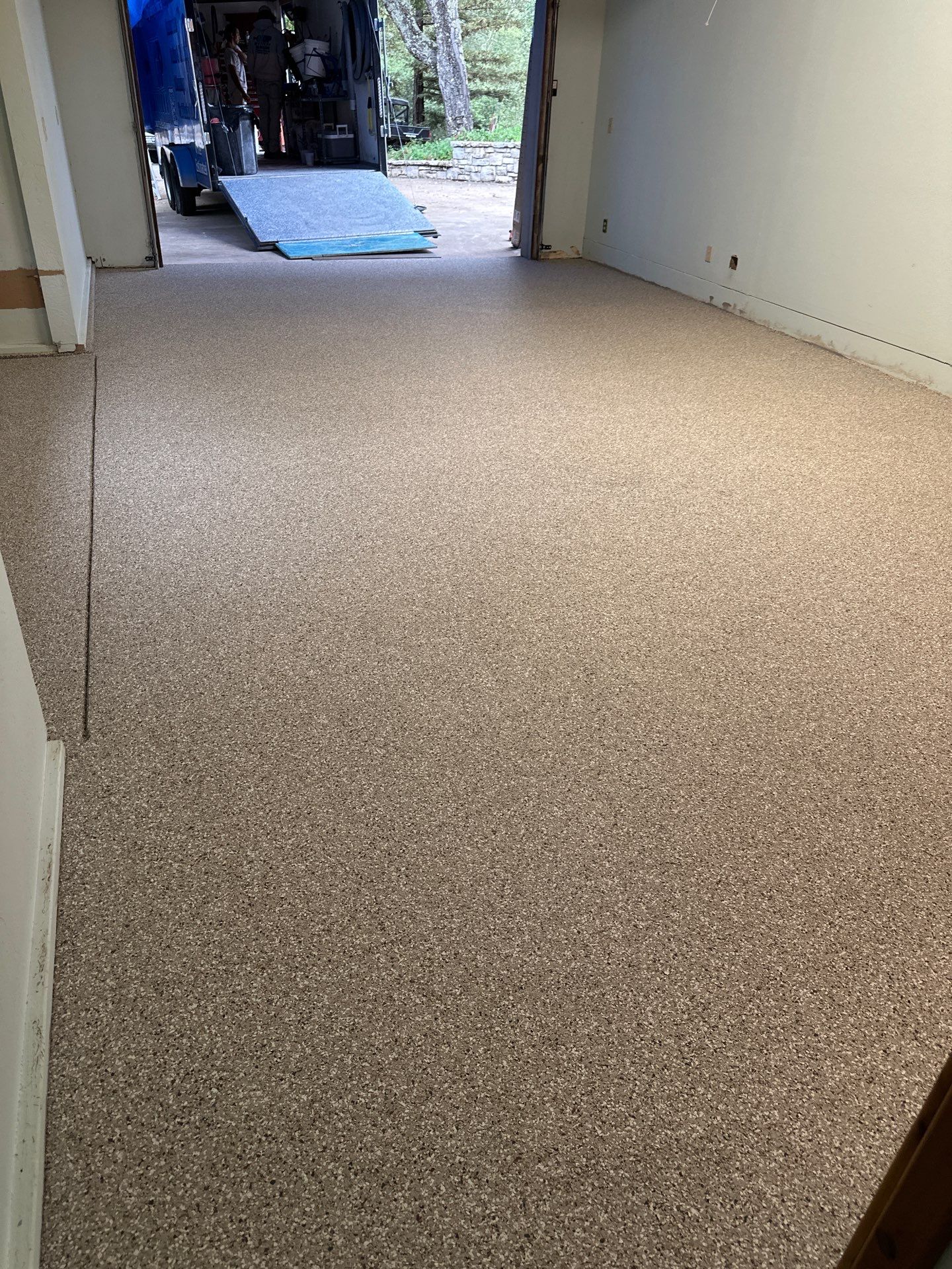 Full Garage and Interior Concrete Coating in Templeton by MGP Coatings