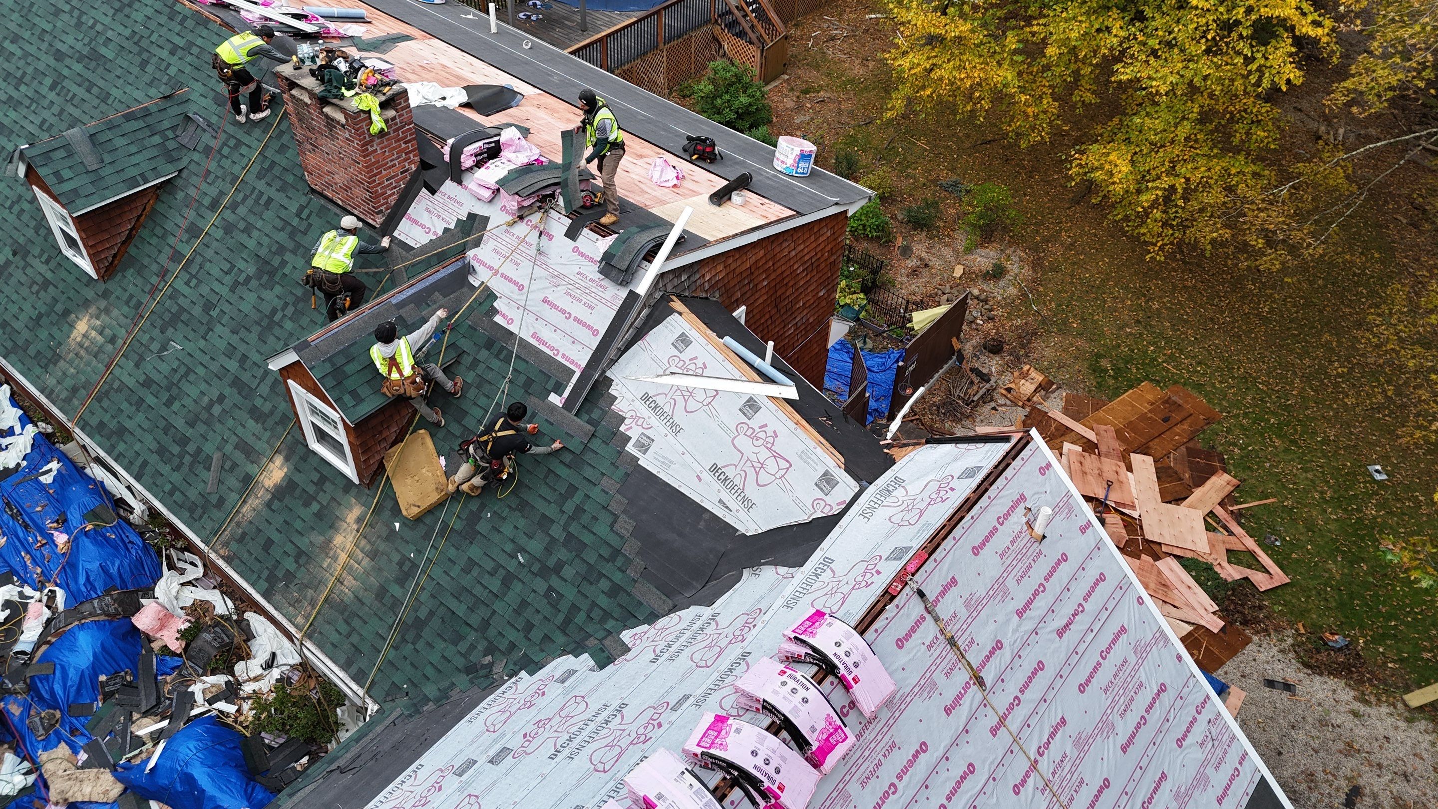 Owens Corning Duration : Chateau Green with Copper Accents in Avon, CT by Golden Shield Roofing