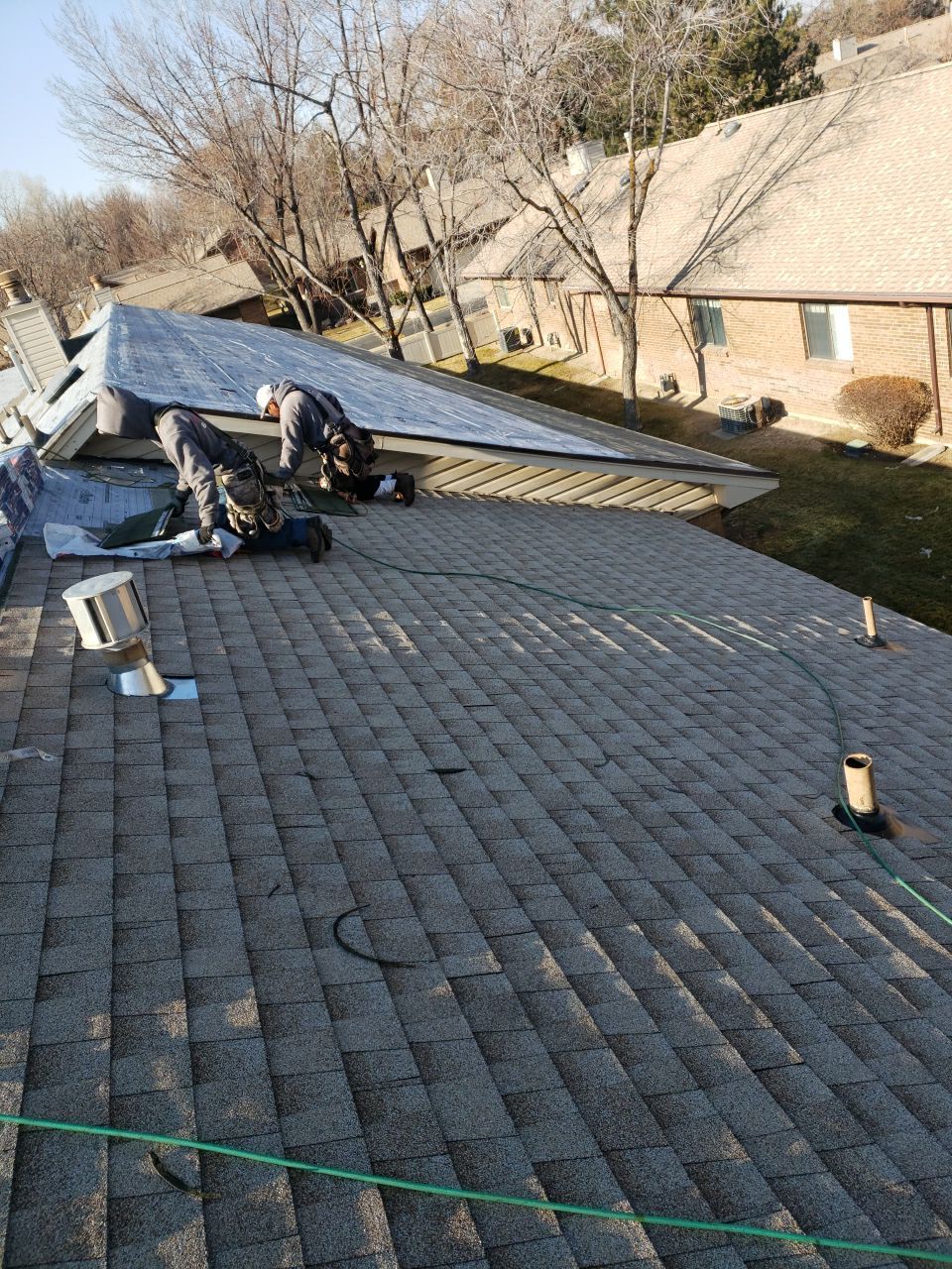 Storm Damaged Roof using GAF Timberline HDZ - Lifetime Shingle by The Roof Doctor