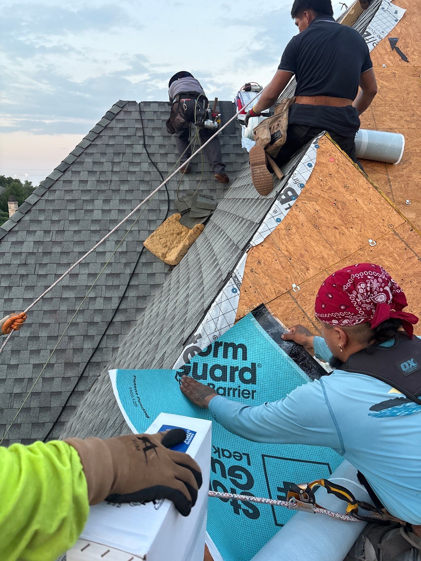 Southlake Texas Estate - Roof, Copper Awning and Gutter Project by First United Roofing & Construction