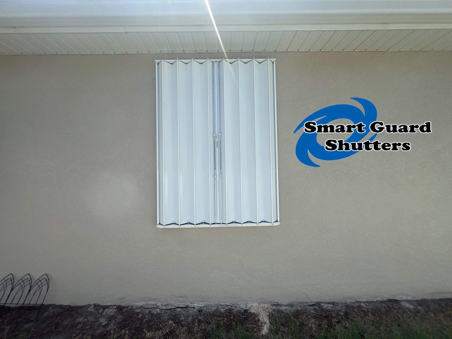 Hurricane Protection in White by Smart Guard Shutters