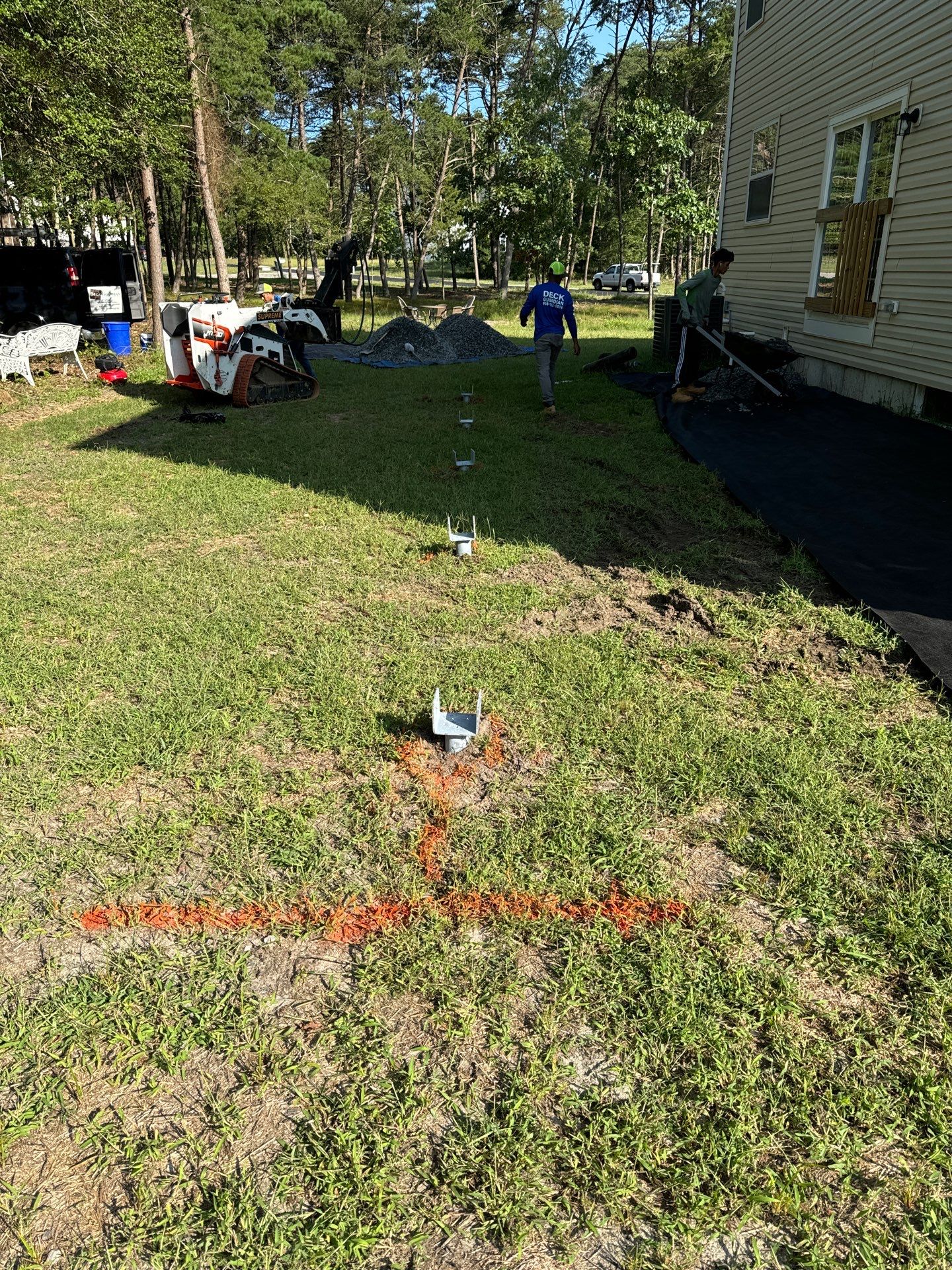 New Deck using Deckorators Venture - Color Sandbar  by deck guardian