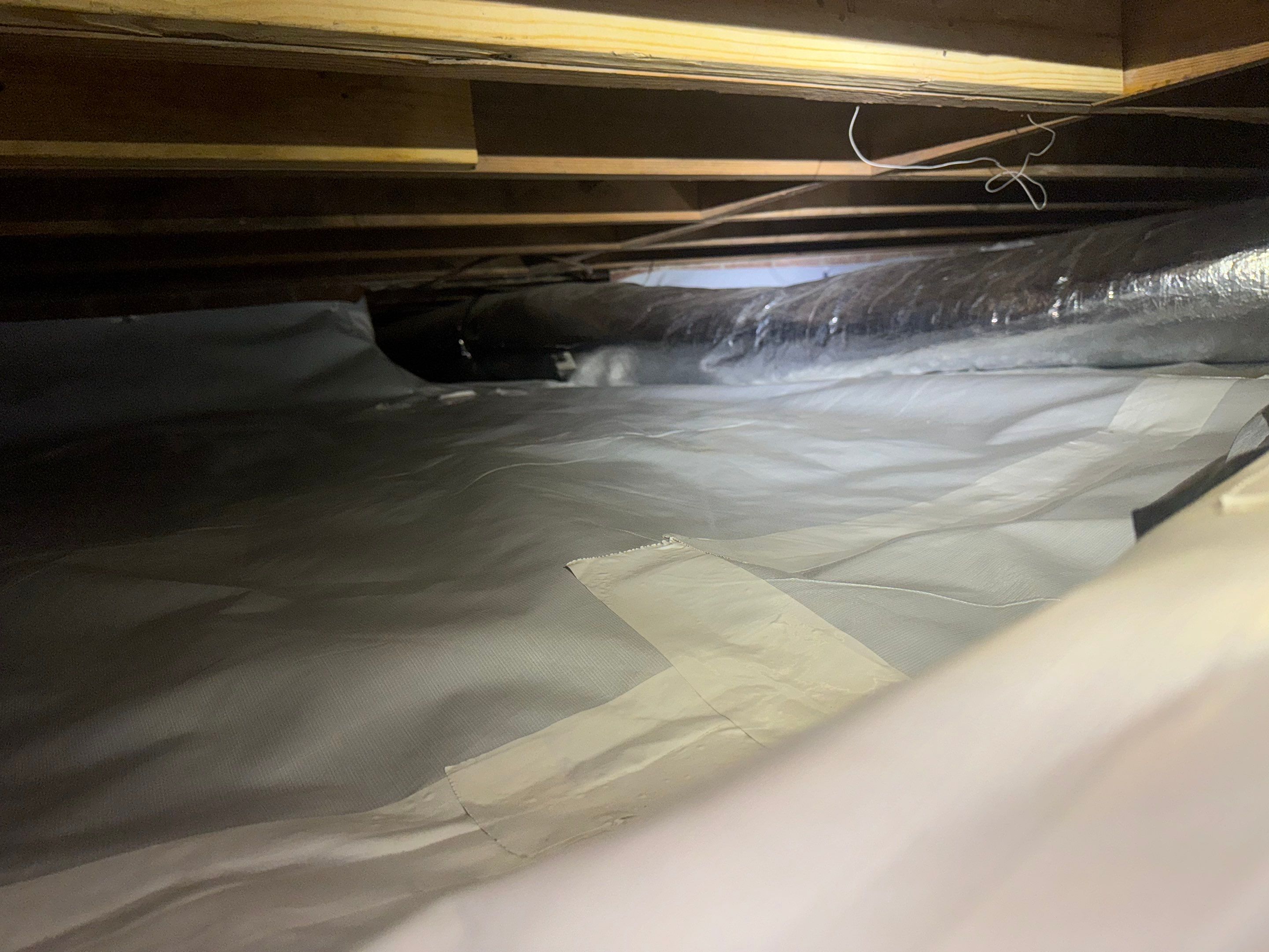 Sealed Crawlspace using Aprilaire E-70 Dehumidifier by Impact Crawlspace