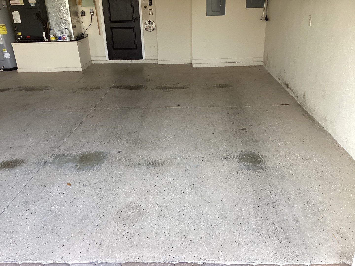 Garage using Slate Stone by Amvet concrete coatings llc