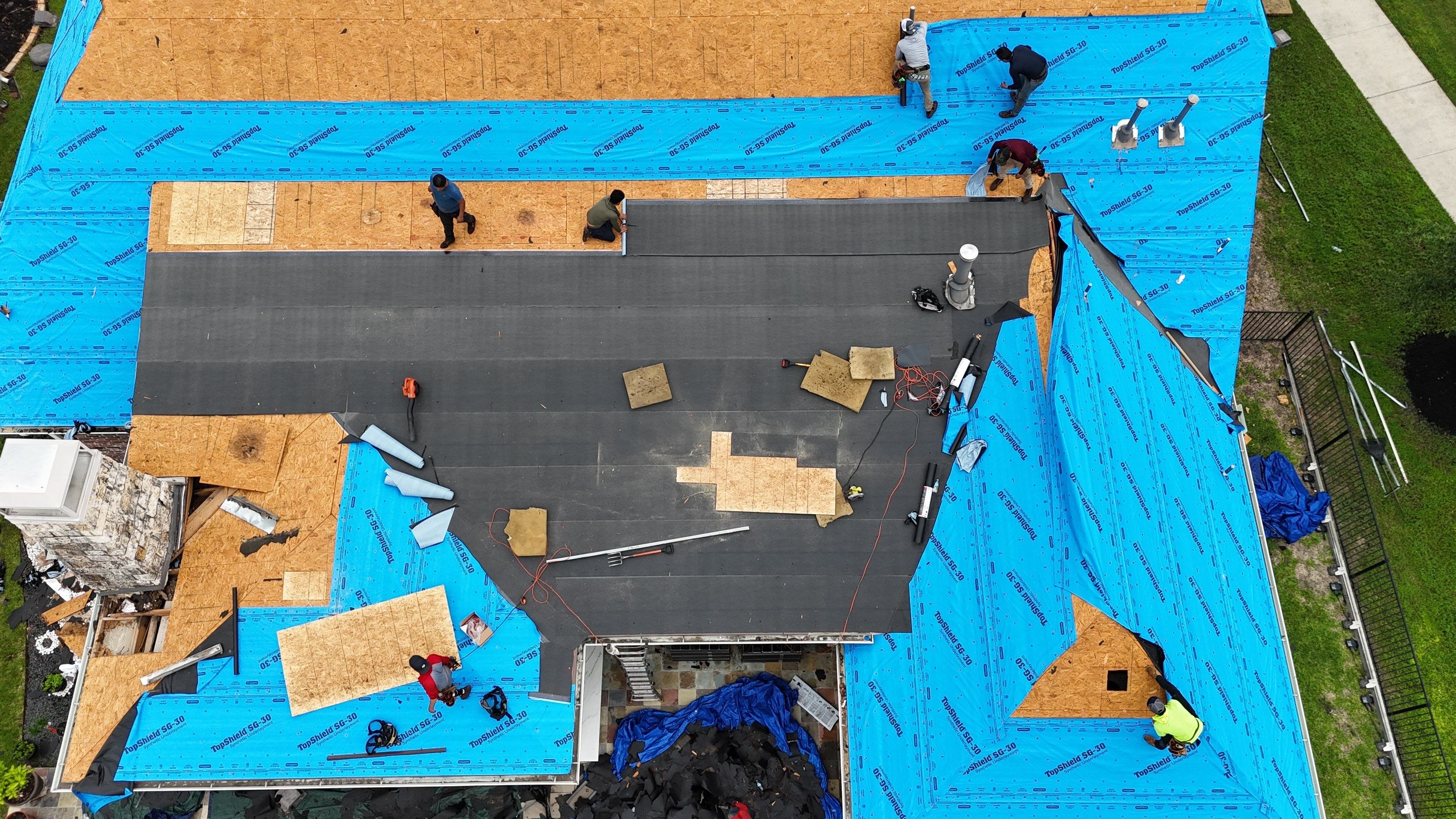 Residential Roofing Installation using IKO Dynasty by Core Four Roofing