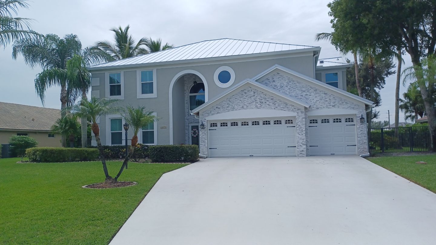Residential Roofing Installation using 1" Nail strip metal roof by BLUES BROTHERS ROOFING