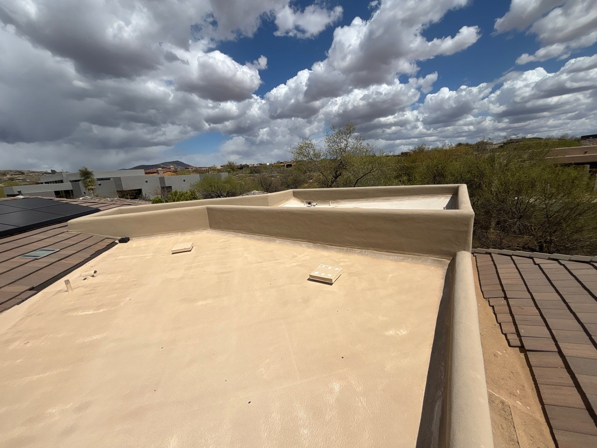 Residential Roofing Repair using Coating/Tile Roof underlayment by C&N Roofing INC