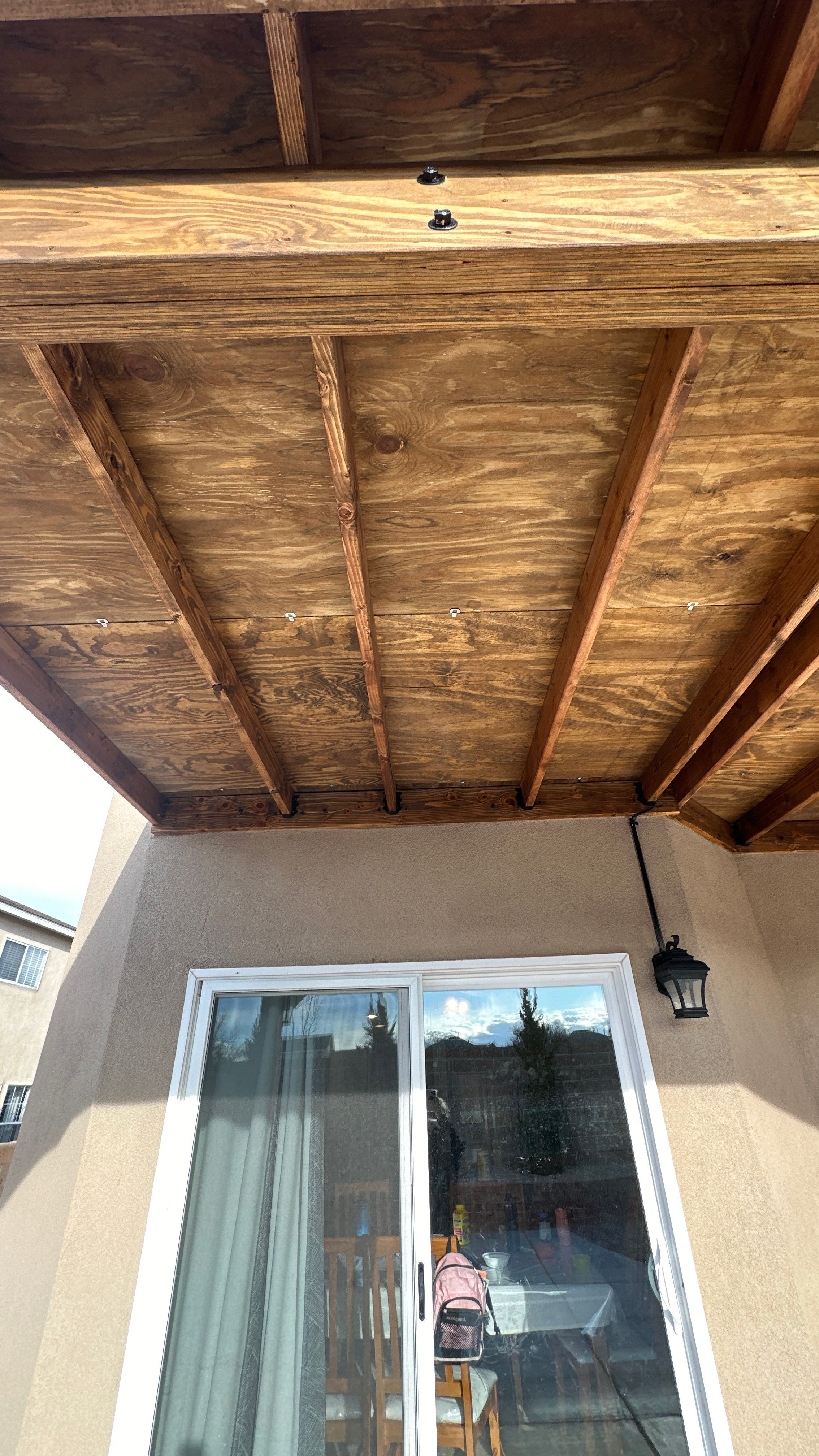 Patio Cover using Carved Douglas Fur by Rio Grande Building & Storage