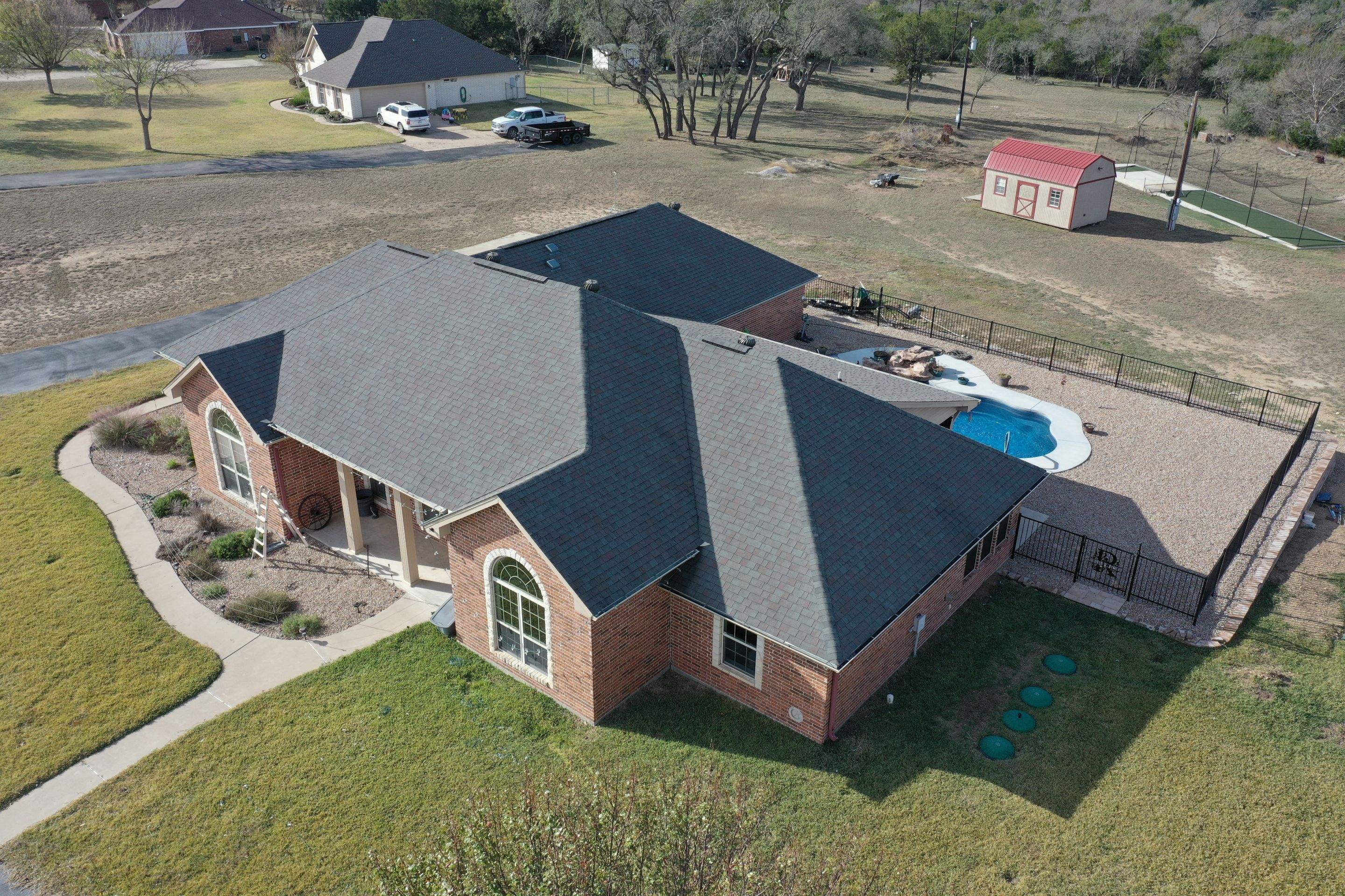 Residential Roof Replacement using Owens Corning - Duration - Colonial Slate by Action Exteriors Austin