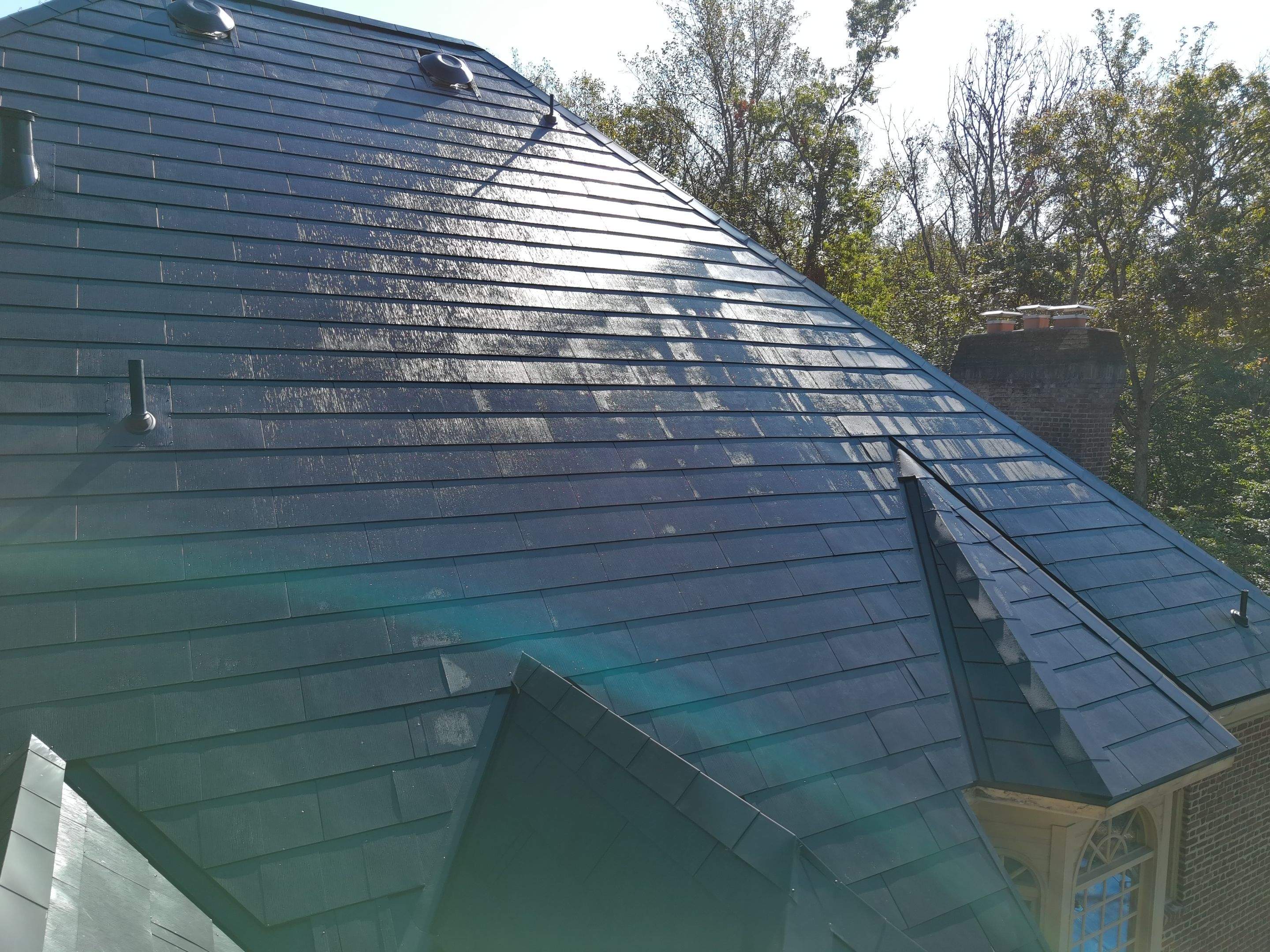 Extravagant Tesla Solar Roof in Maryland by American Home Contractors