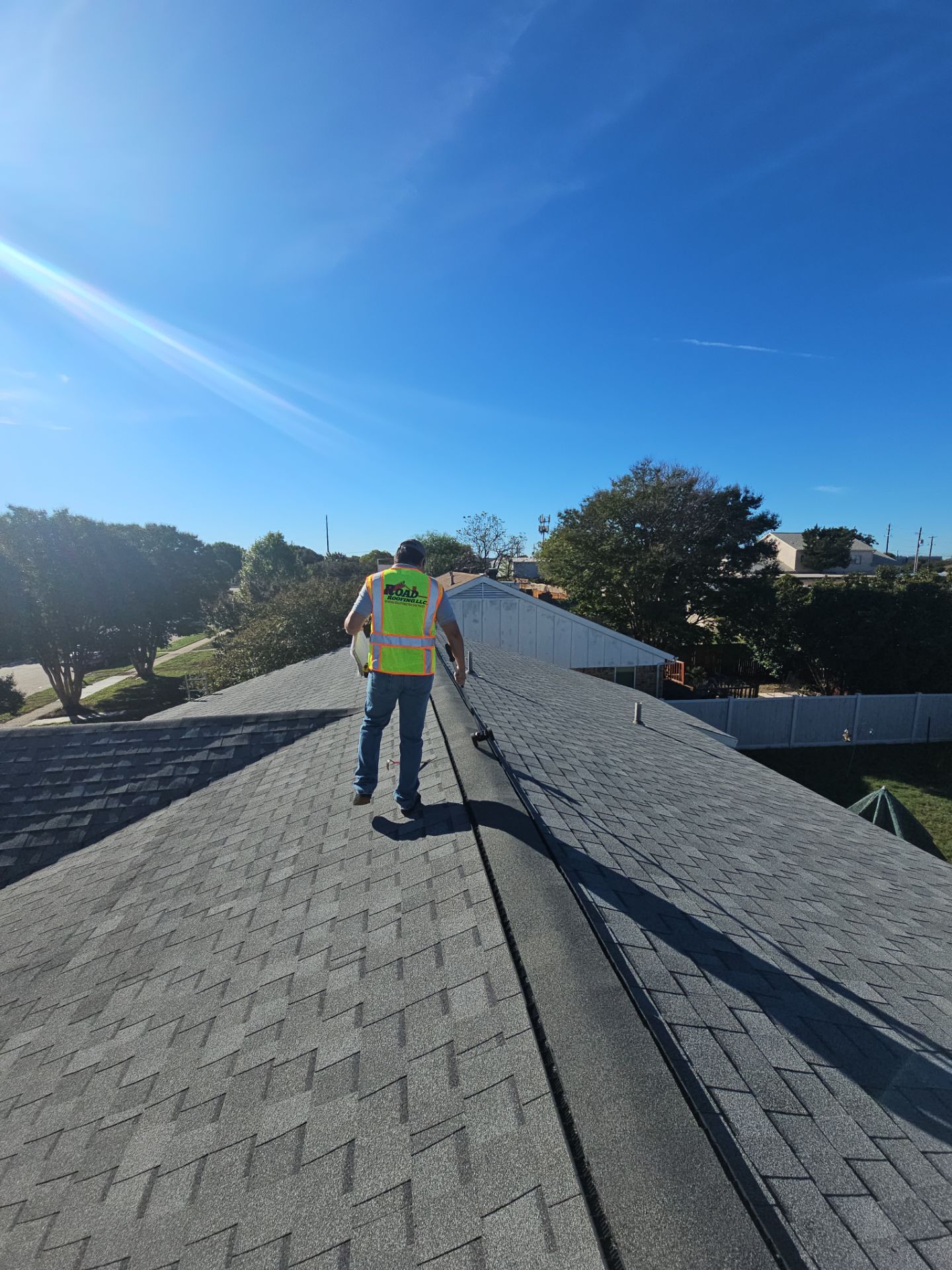 Complete Roof Replacement & Chimney Flashing Upgrade in Garland, TX by road roofing llc