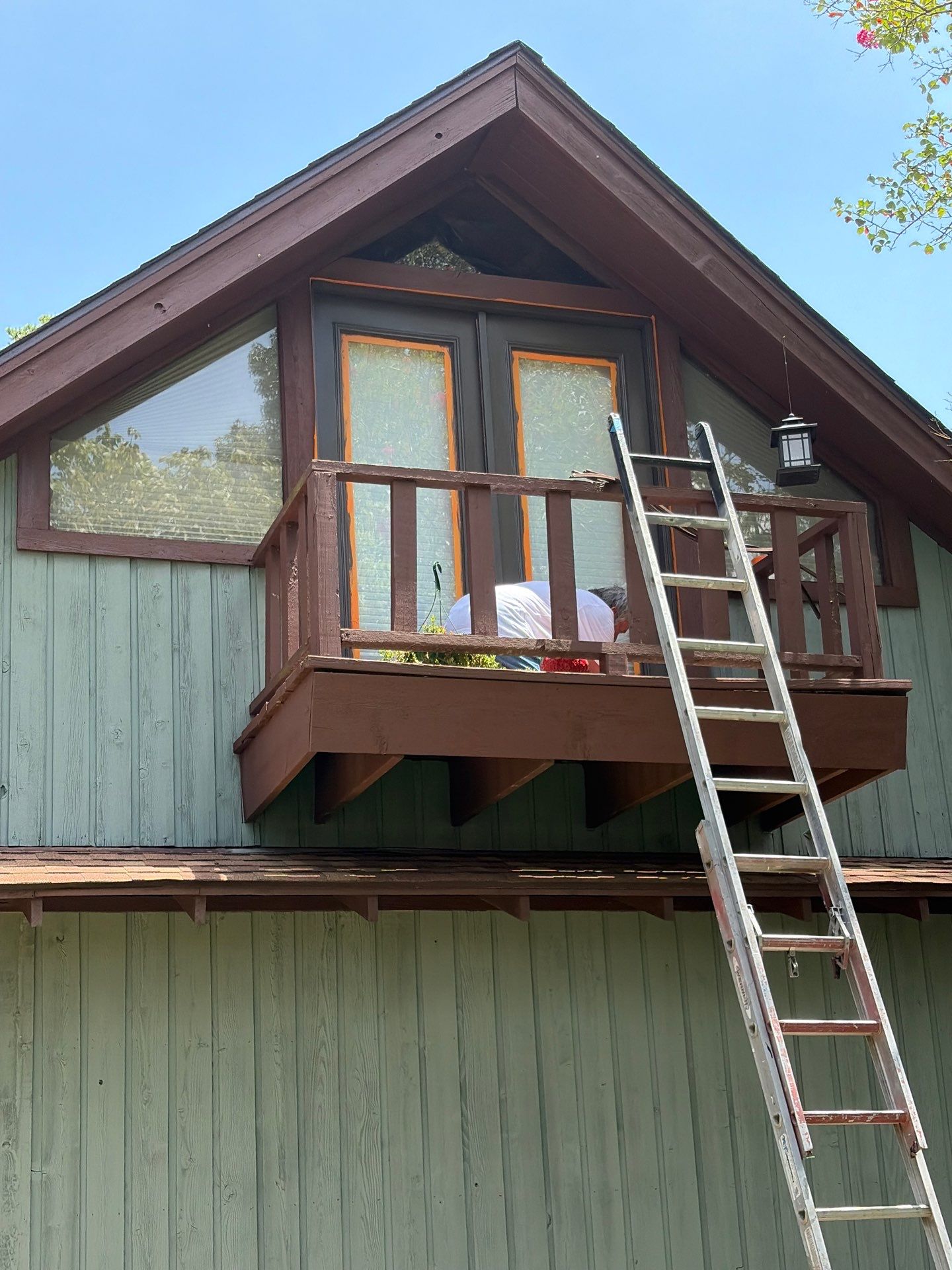 Careful Stain Work & Fresh Color on Unique Property Tyler, TX by Quality Coats Painting