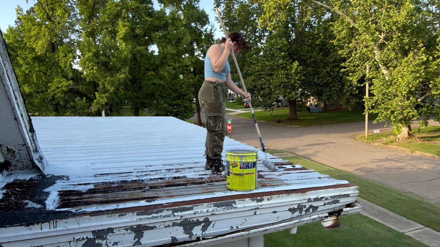 Residential Asphalt Shingle Repair and Metal Roof Coating in Durant by BANA Roofing and Solar Supply