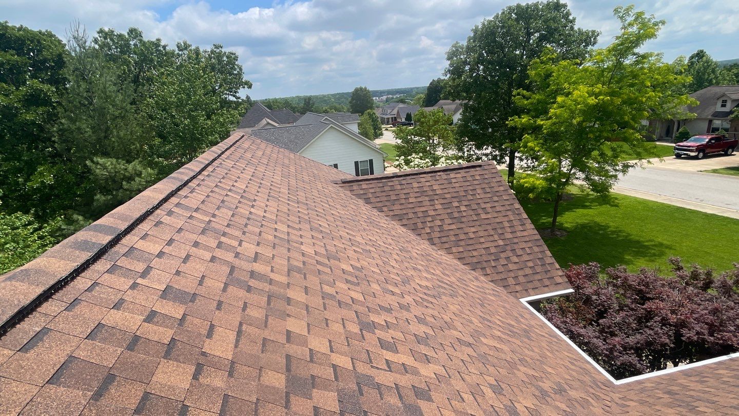 Residential Roofing Install - Chestnut Atlas StormMaster Shake W/ Scotchguard Shingles - Ivory Gutters & Downspouts  by Titan Commercial & Residential Roofing 