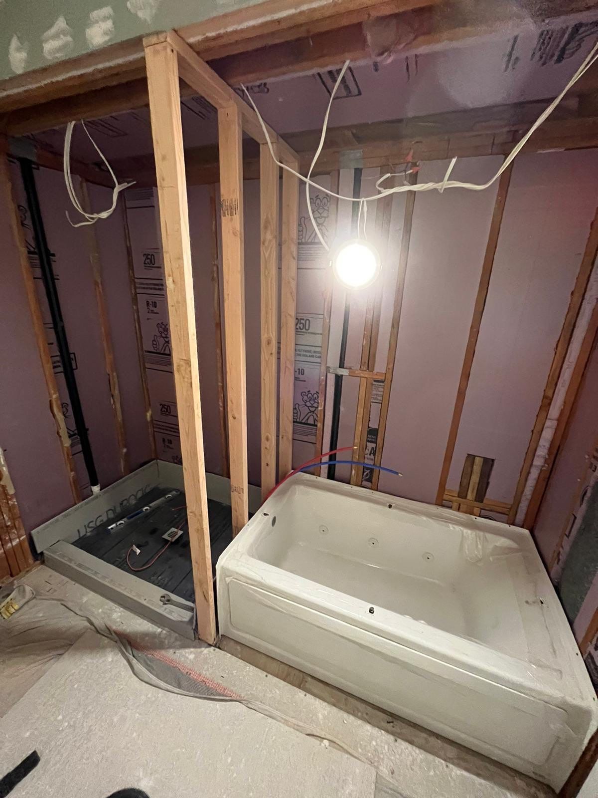 Bathroom Remodel using Tile by Home Concepts Construction