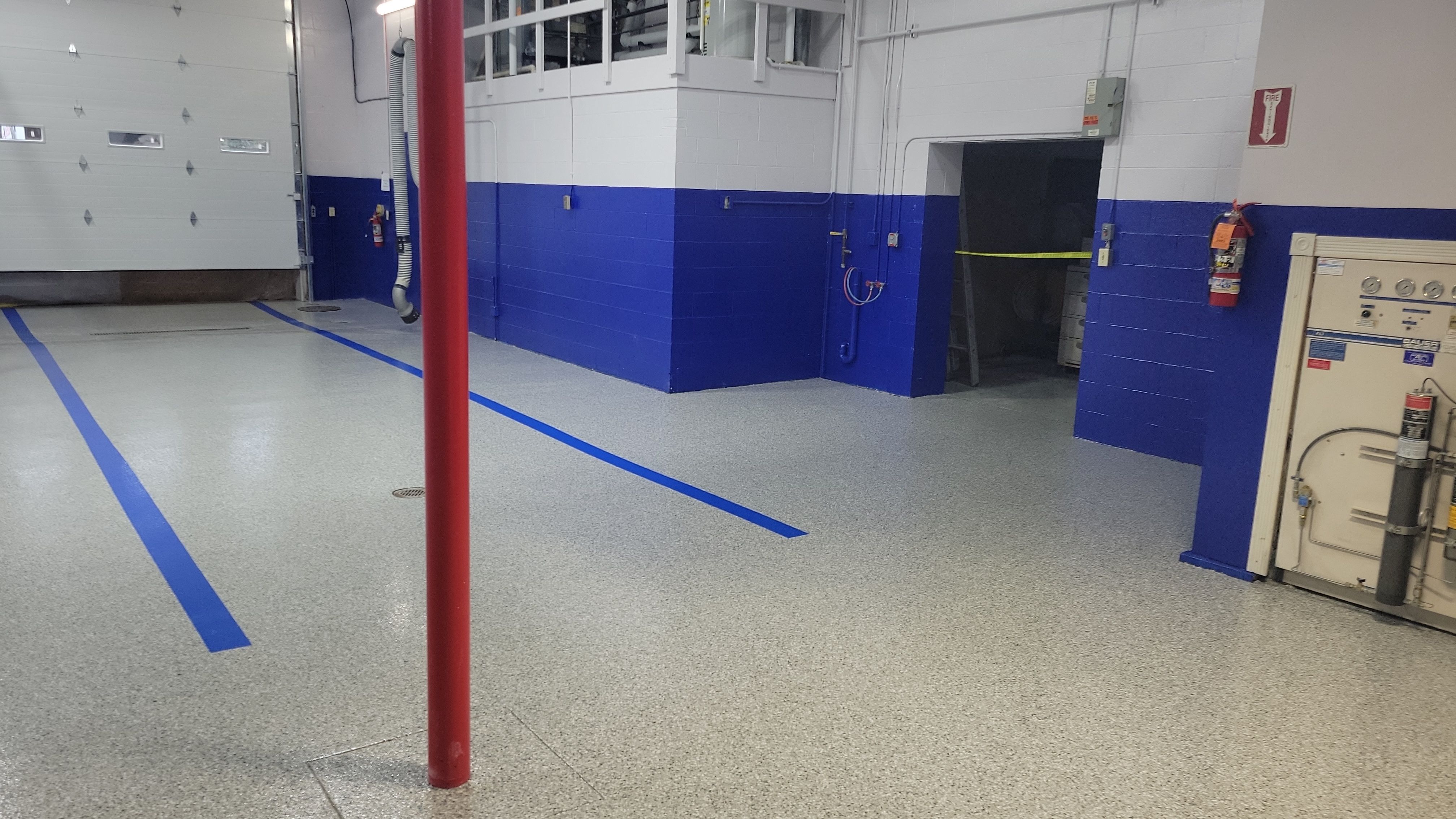 Fire Station in Stonewash - North Jackson, OH by Alexander Concrete Coatings