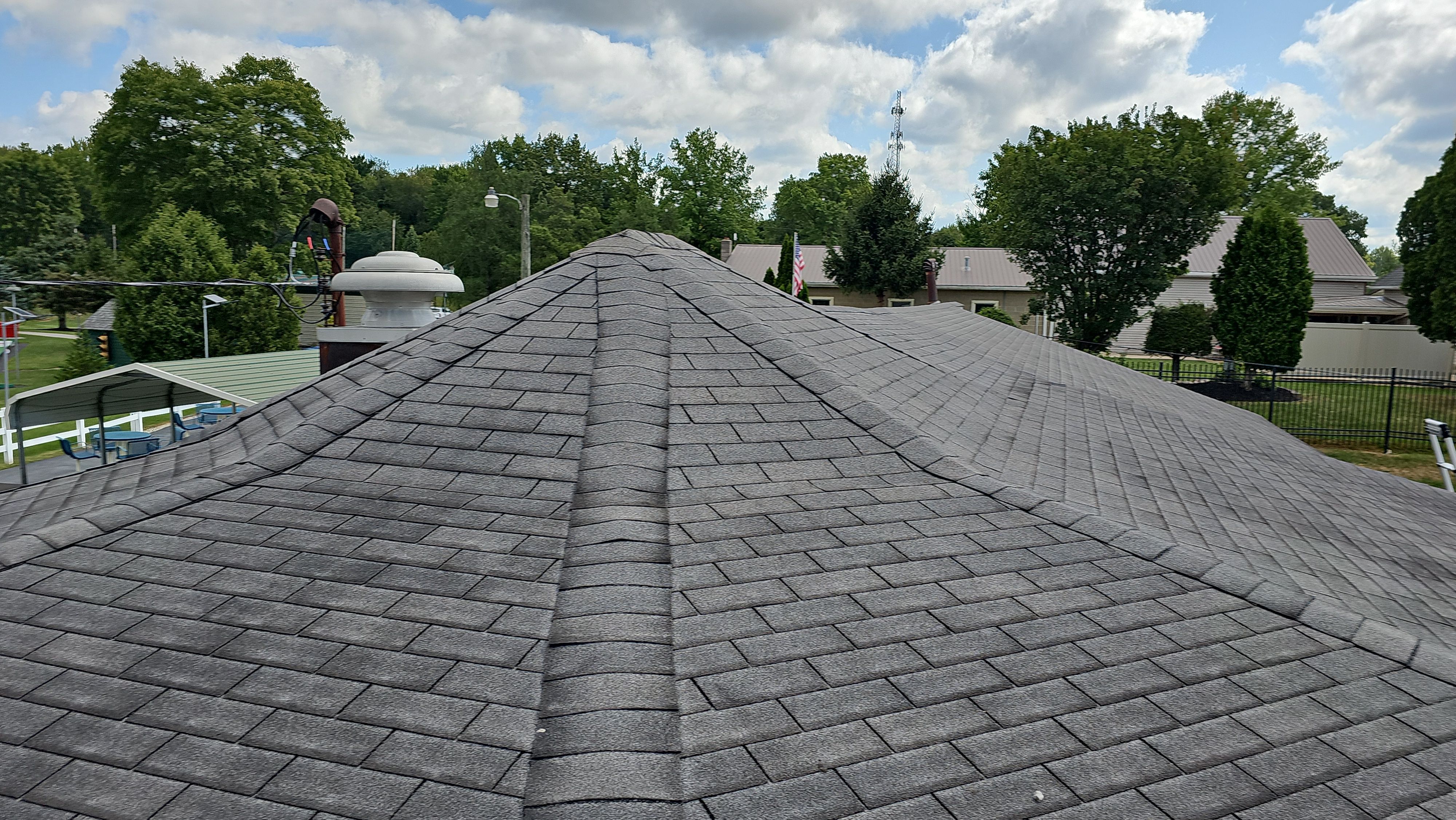 Atlas Pinnacle, Color, Oyster Shell, Drip Edge, Color, White by Eagle Eye Roofing