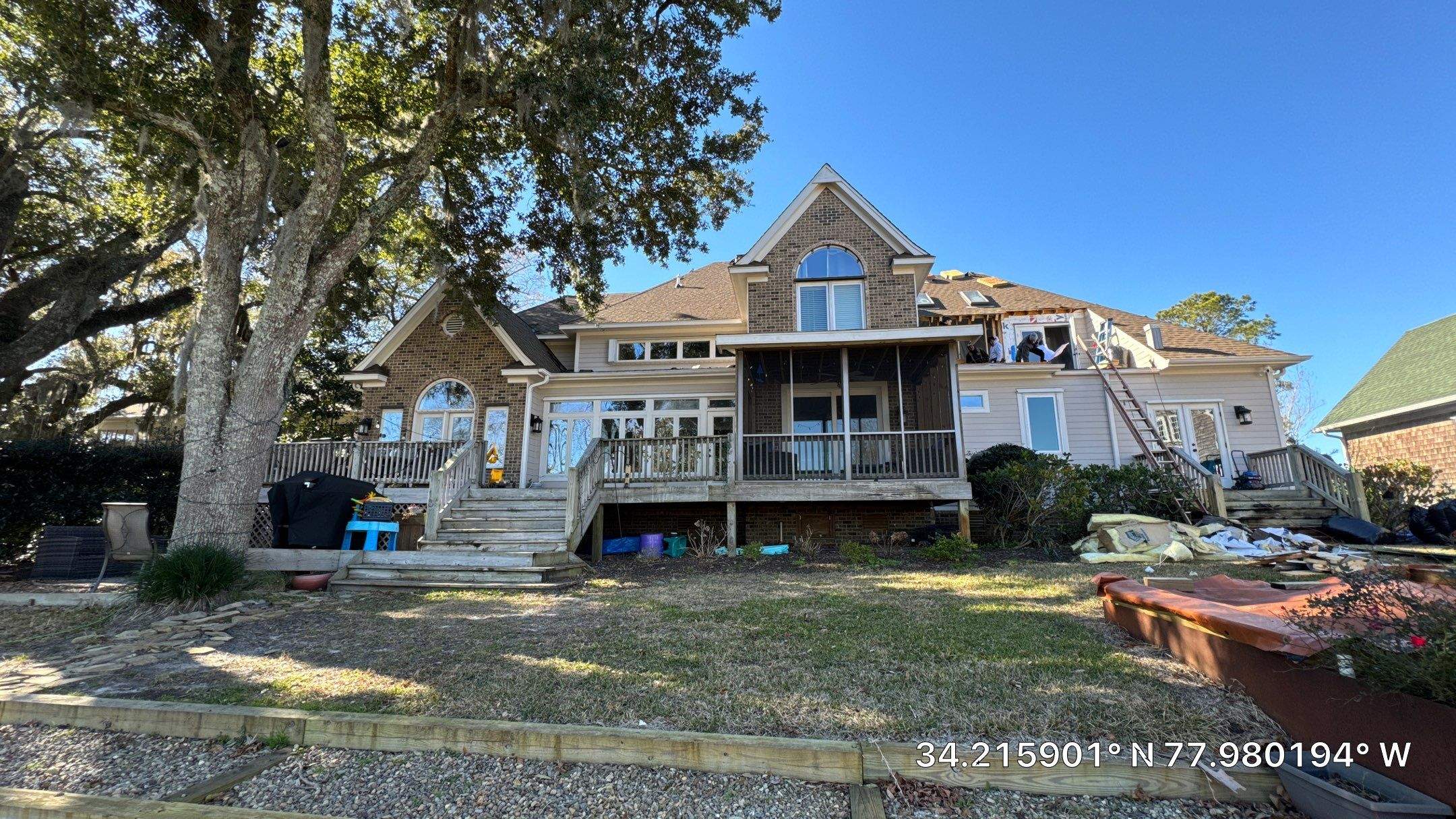 Insurance Claim Storm Damage Restoration with Skylight Replacement in Leland, NC by RGR Construction and Roofing, LLC