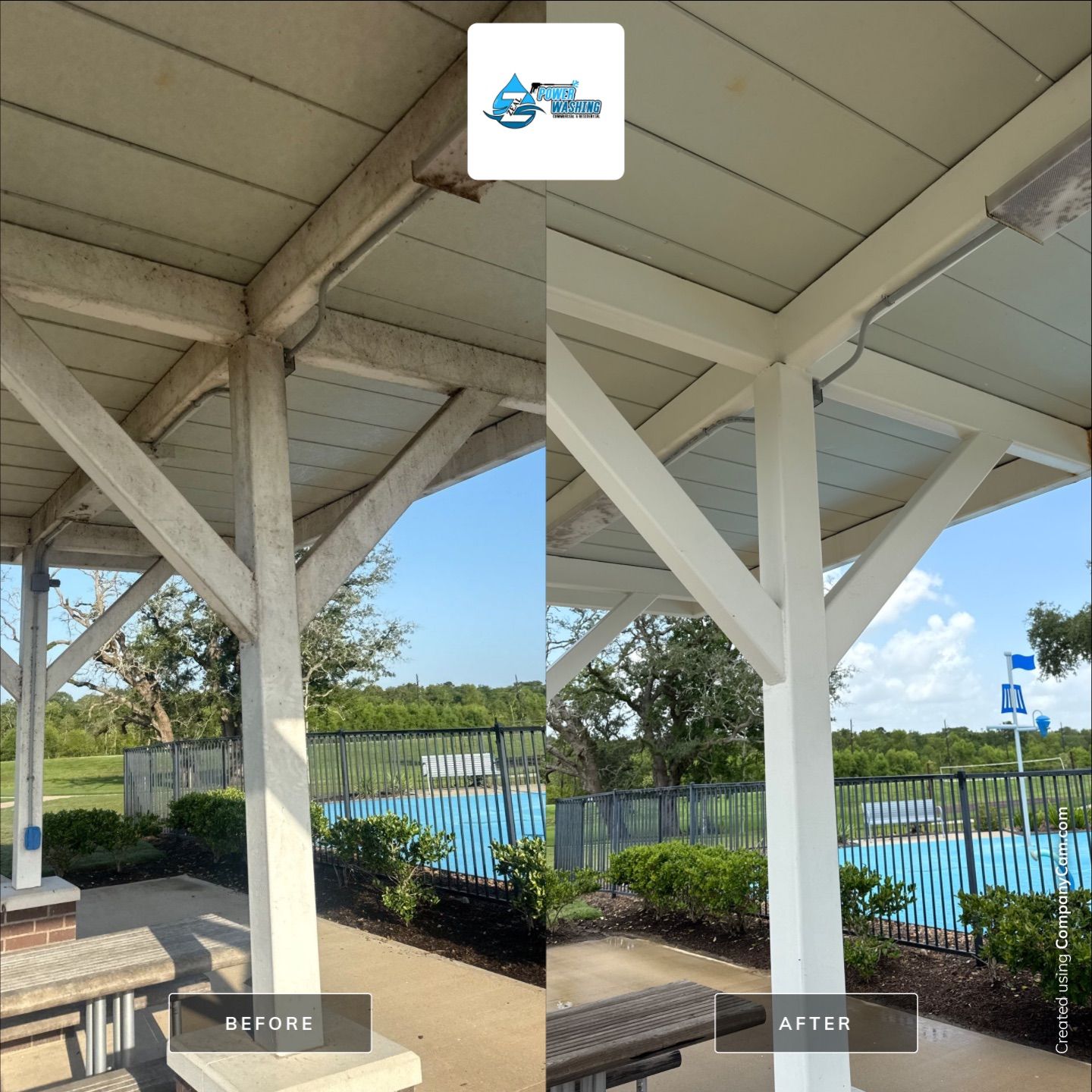 Commercial Concrete Cleaning for HOA Park by Zeal Power Washing