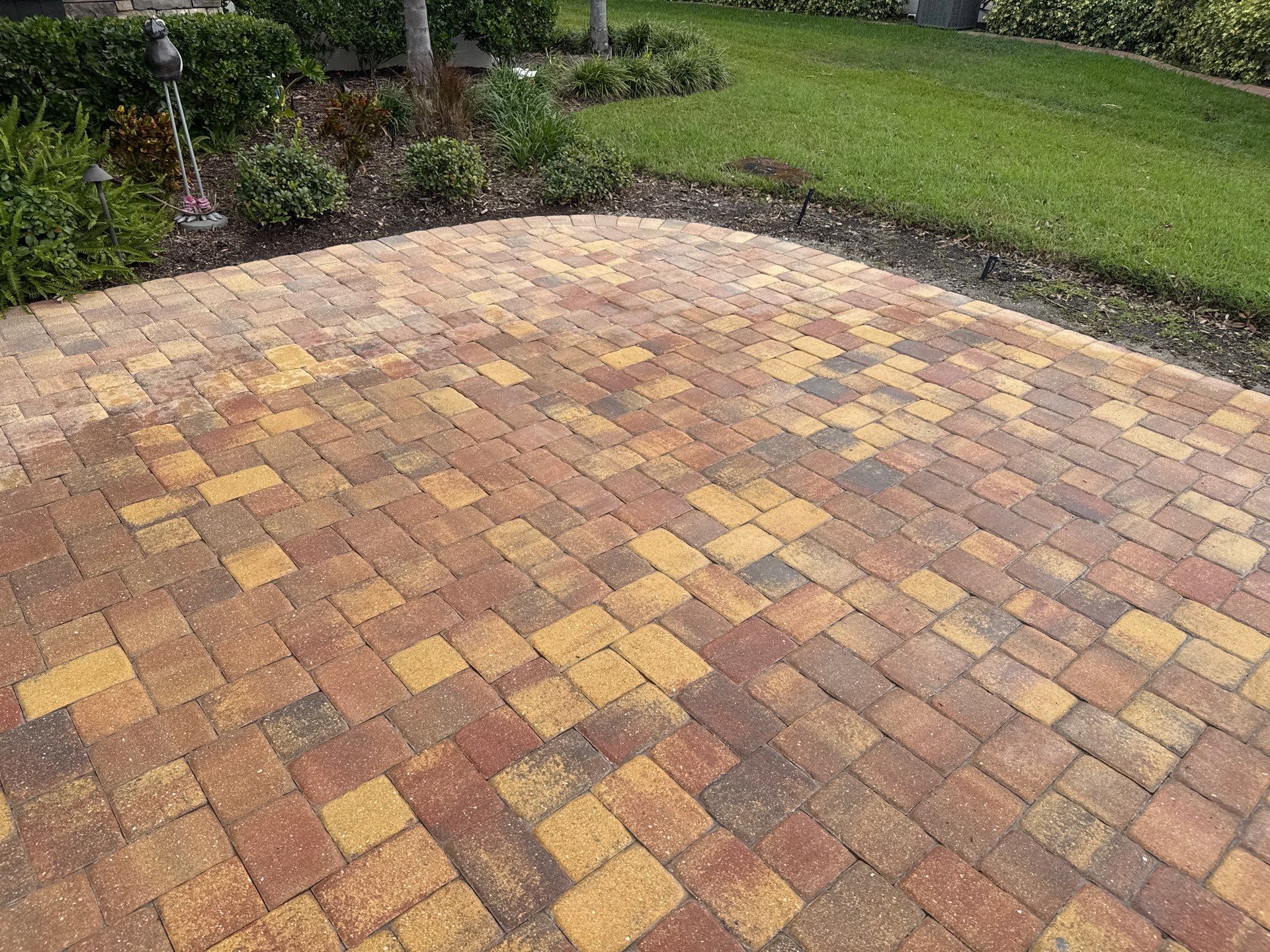 Paver Driveway Cleaning in Winding River Community, Bradenton, FL by Sunshine AquaWash