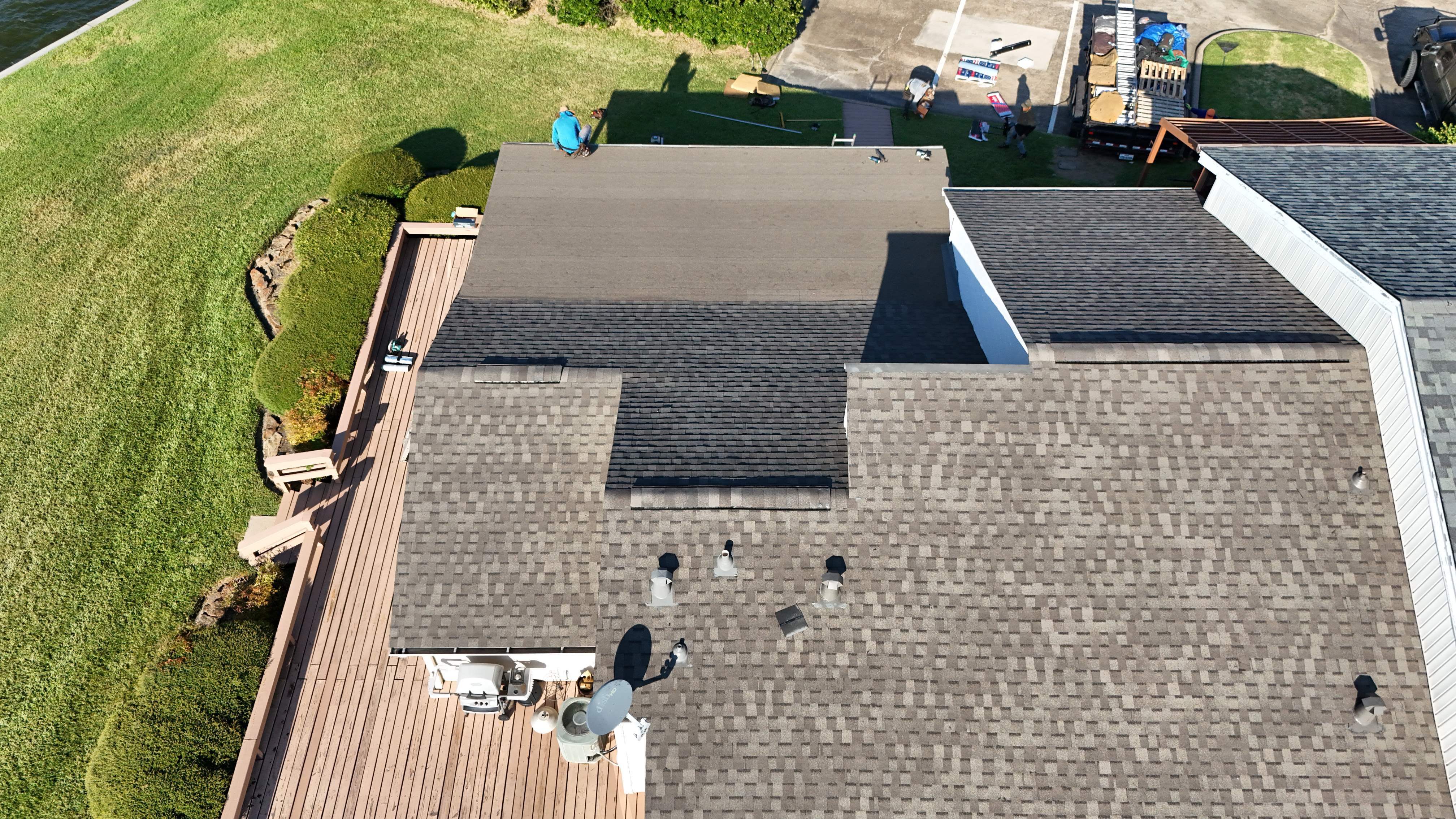 Waterfront Roof Replacement on Lake Conroe — Montgomery, TX by PL Roofing & SB Roofing, LLC.