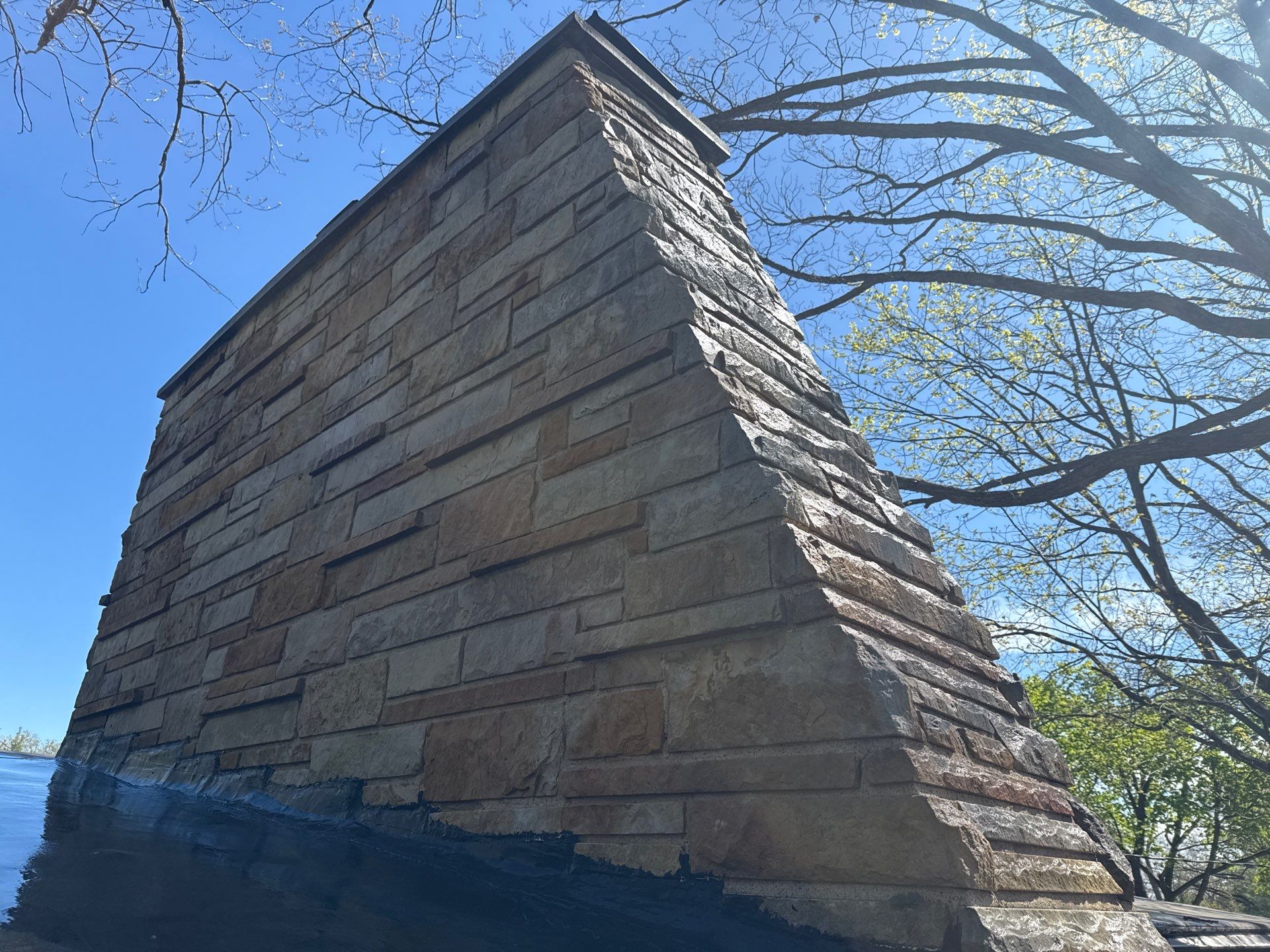 Stone Chimney Cleaning by Shulla Exterior Cleaning