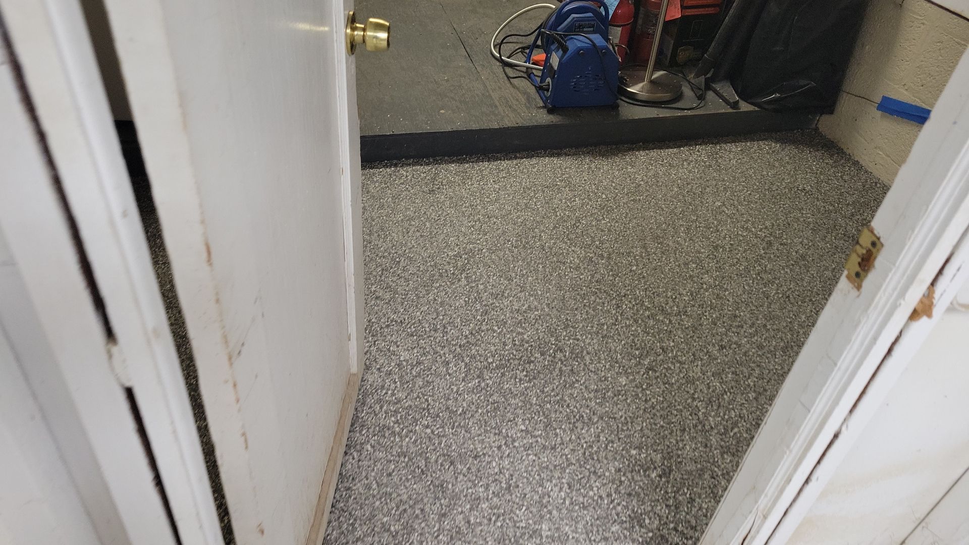 Laundry Room Floor Coating using Penntek- Silver Creek by Spectrum Painting, LLC