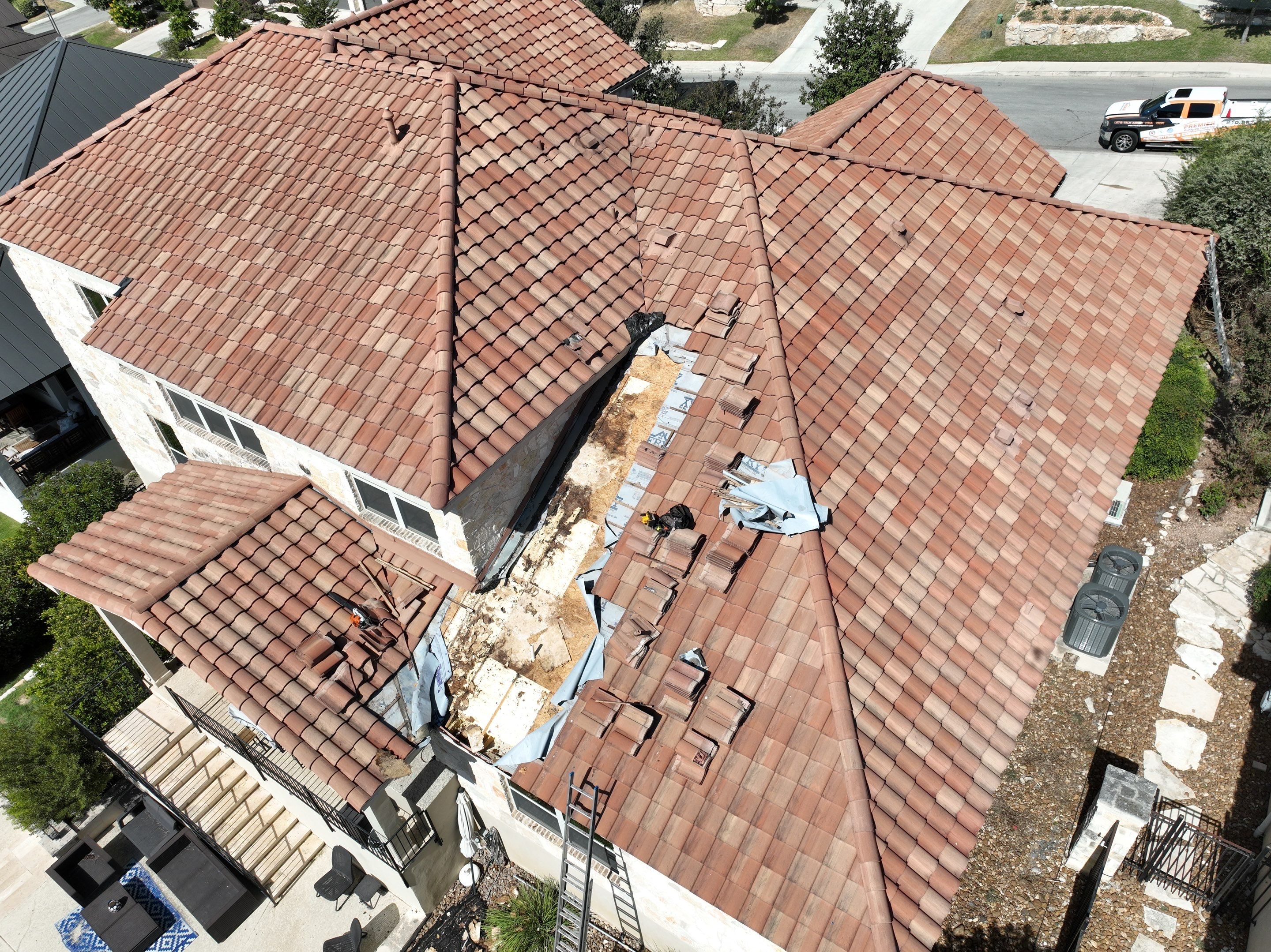 Tile Roof Repair  using Concrete S Tile by Premier Roofing and Contracting