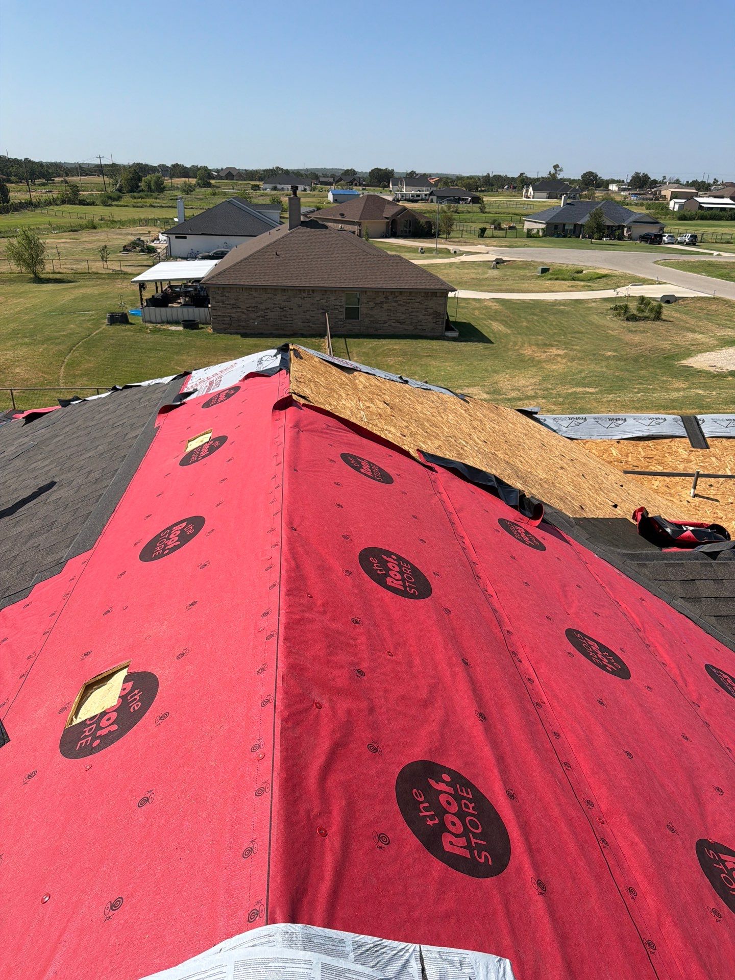 Residential Roof Replacement and Decking Repair in Springtown, Texas by Performance 1 Roofing