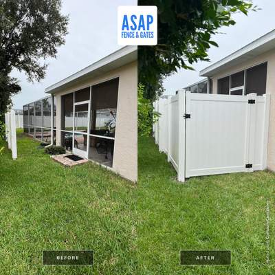 Vinyl Fence Installation using Vinyl Privacy Fence 