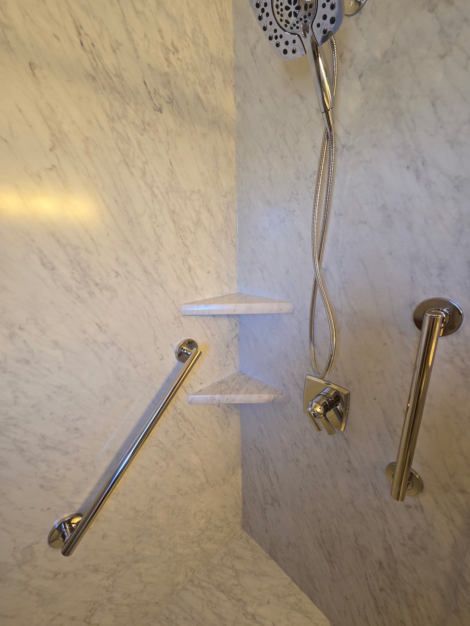 Tub to walk in shower in Fredericksburg by Lane Lauritsen - The Hill Country, Texas