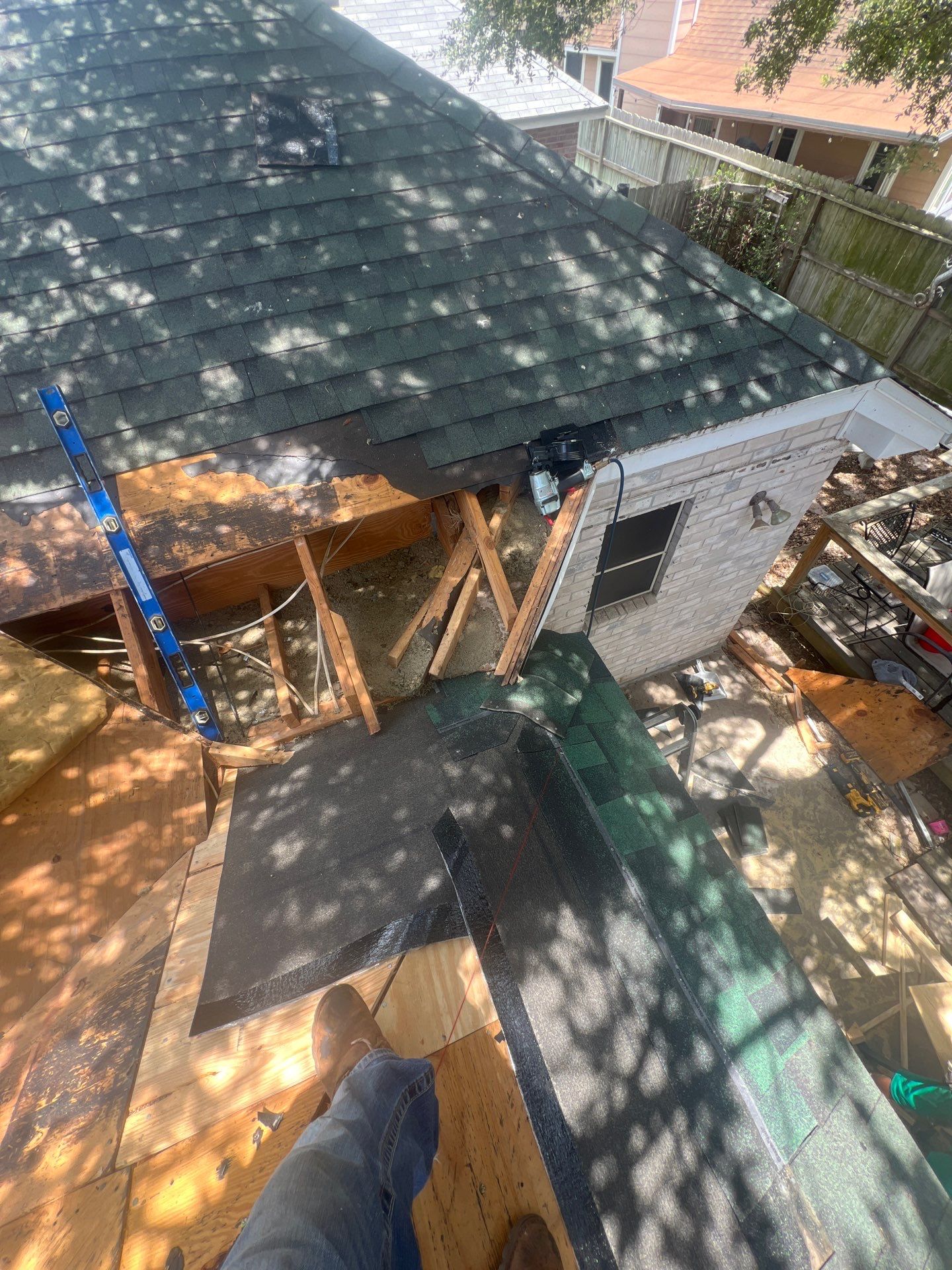 Rotting away under the Oaks by Bayfront Roofing and Construction