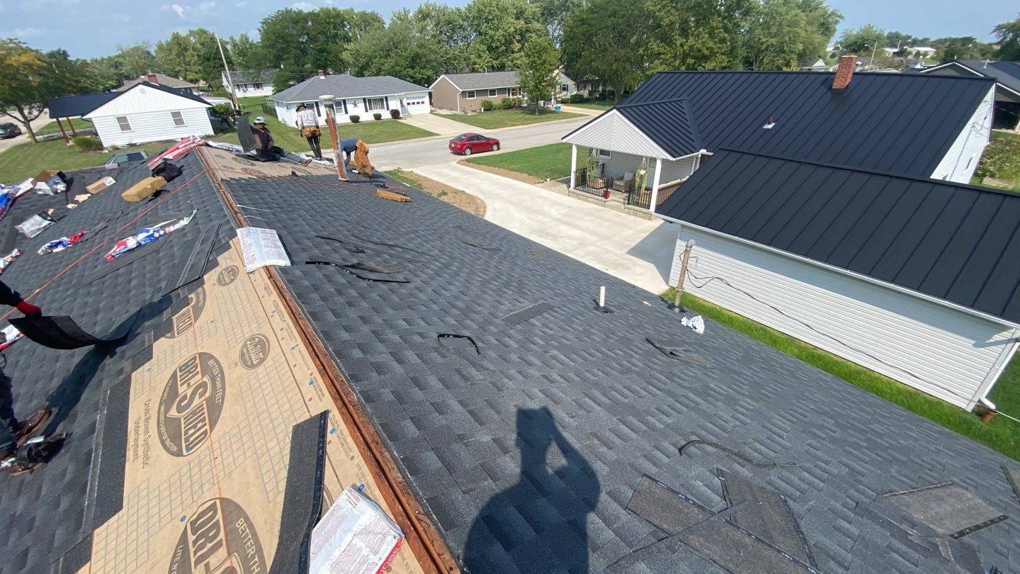 Residential Roofing Installation using GAF Timberline HDZ Charcoal by Nitro Roofing and Construction