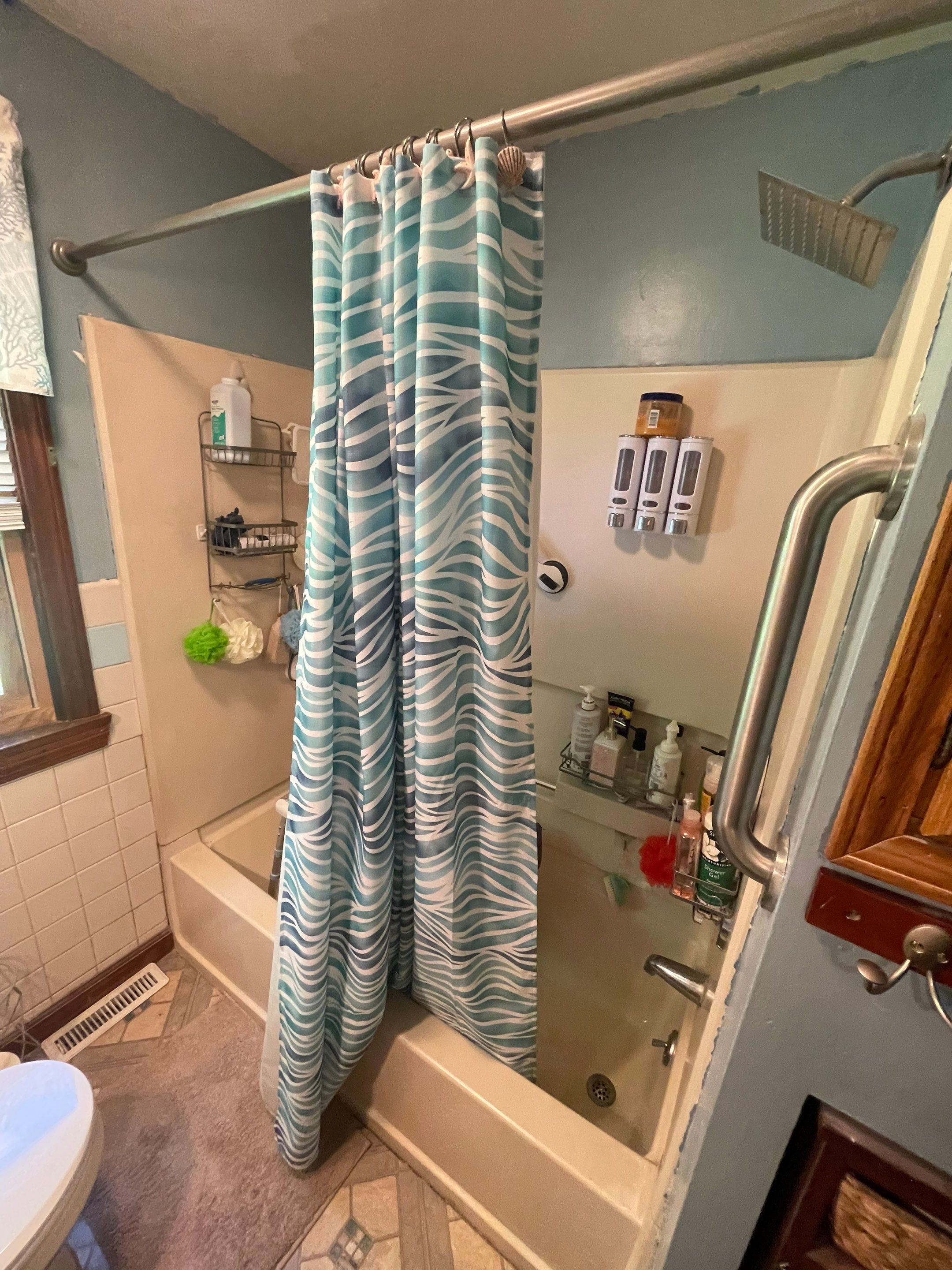 Tub to Walk-In Shower Conversion in Colebrook, CT by Yankee Home Improvement