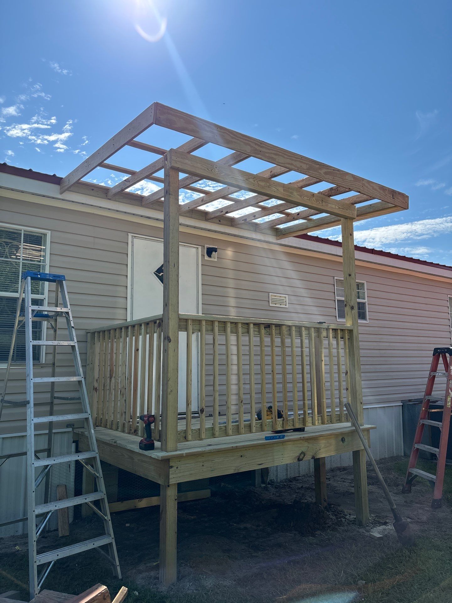 Porch Project in Midville, GA by JRZ Roofing LLC