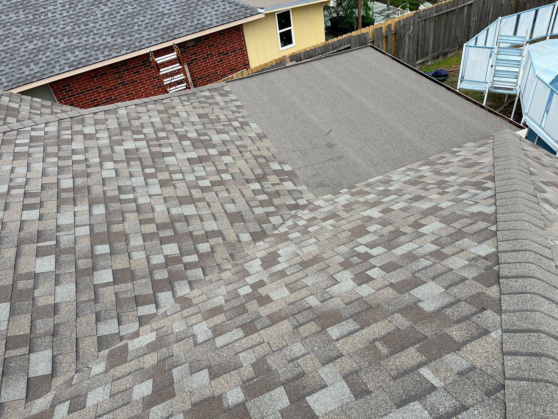 Residential Roofing Installation using Owen's Corning Duration (Lifetime) Shingles by Roof Repair Company