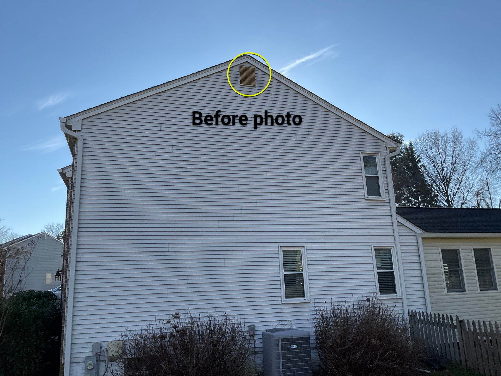Installed new gable vent by Alpha Design Services
