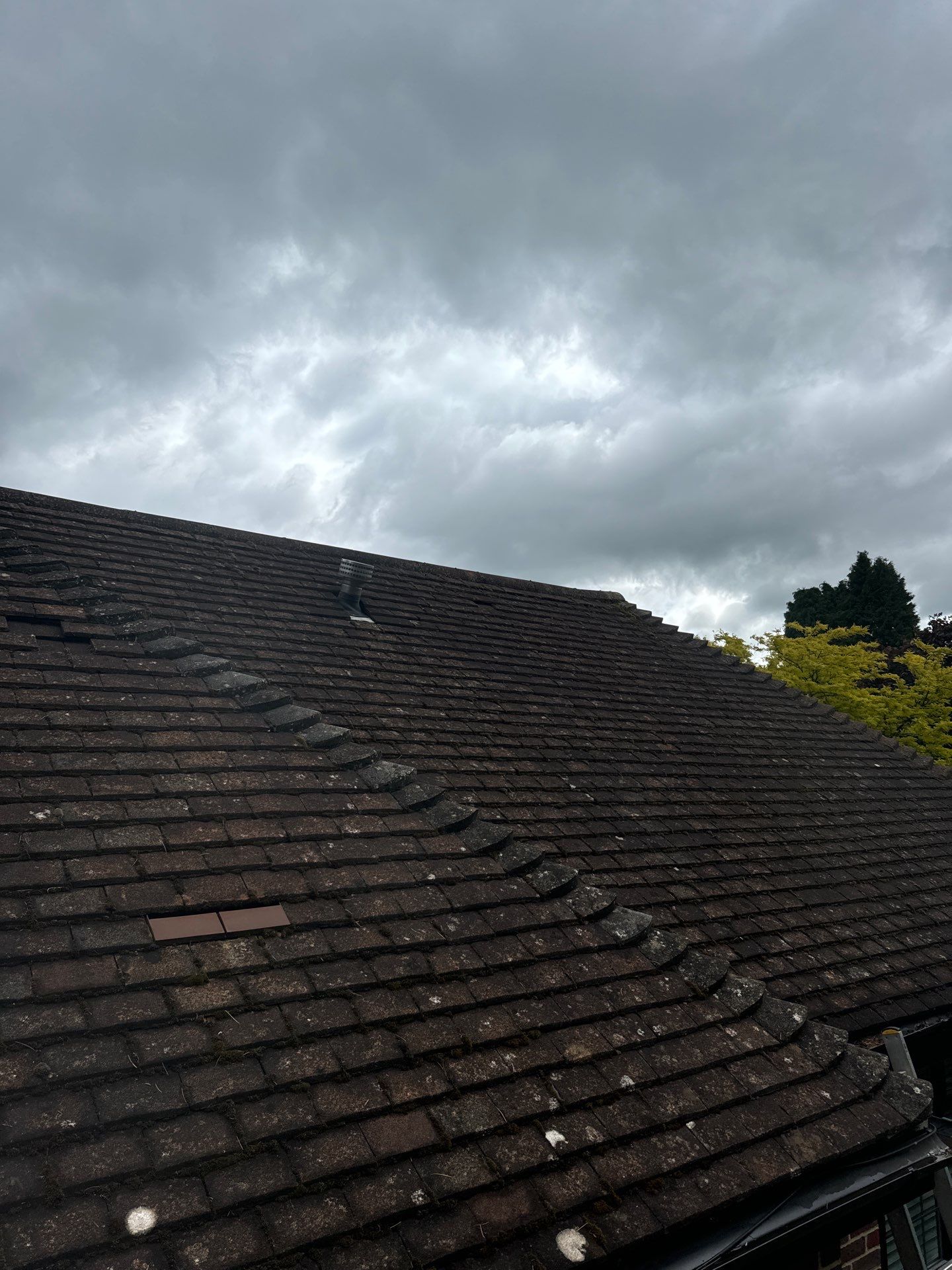 Roof Clean and Biocide Treatment using Honda 15lpm Low Pressure Washing Machine by Ges Exterior Cleaning ltd