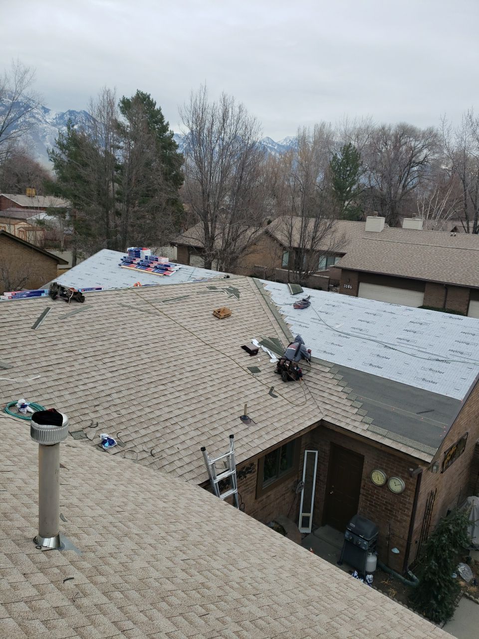 Storm Damaged Roof using GAF Timberline HDZ - Lifetime Shingle by The Roof Doctor