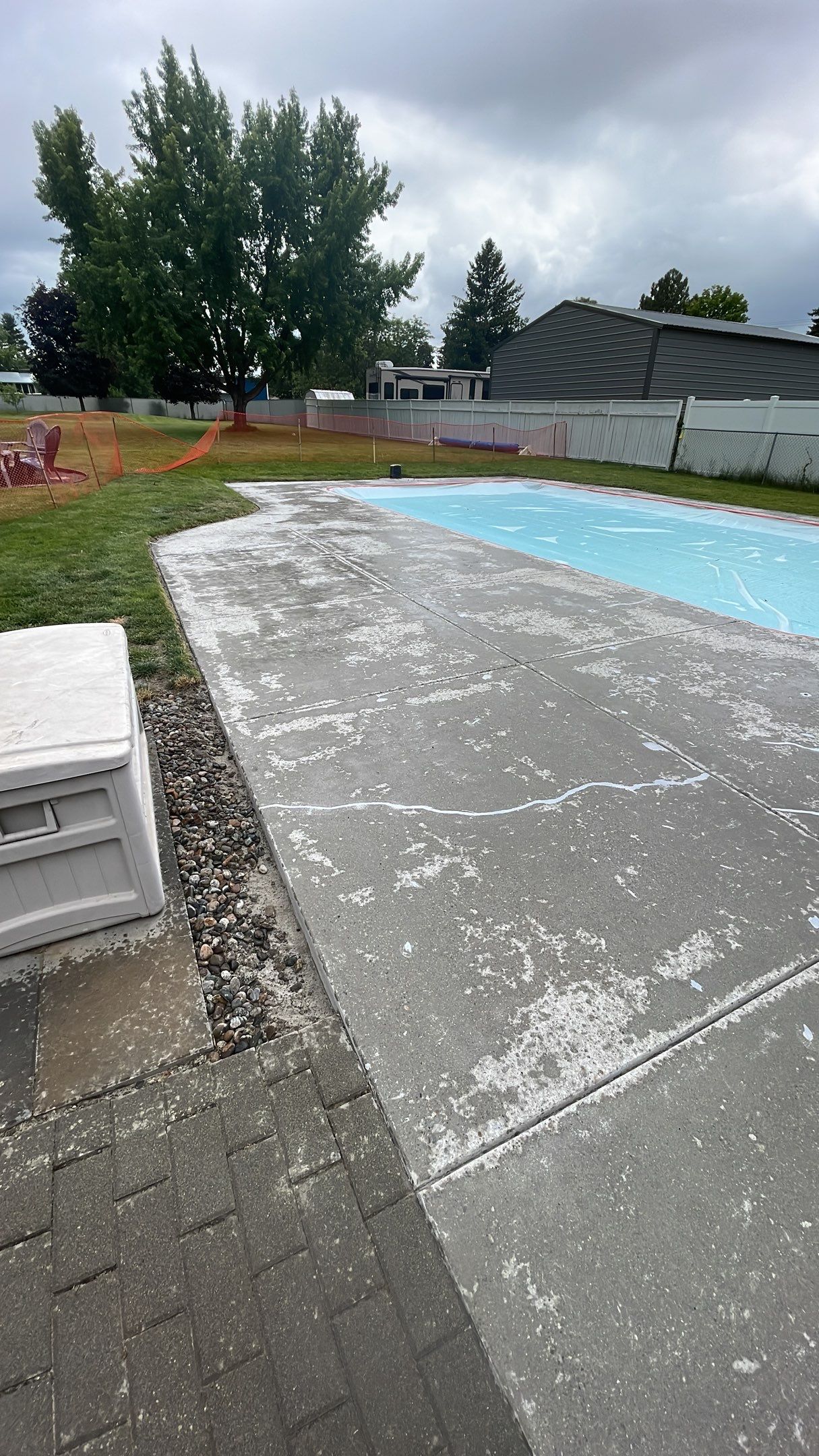 Pool Deck Transformation using Tidal Wave by Croc Coatings, LLC